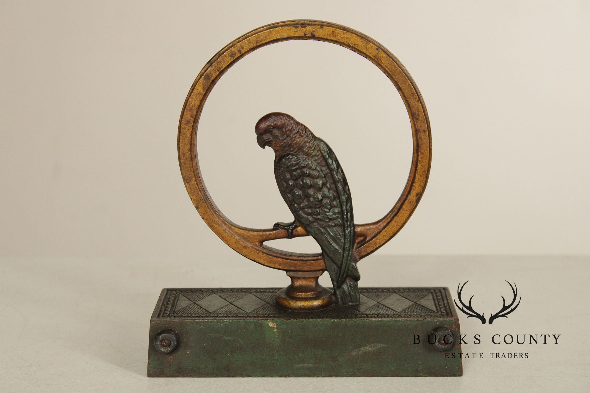 Bradley & Hubbard Art Deco Cast Iron Door Stop