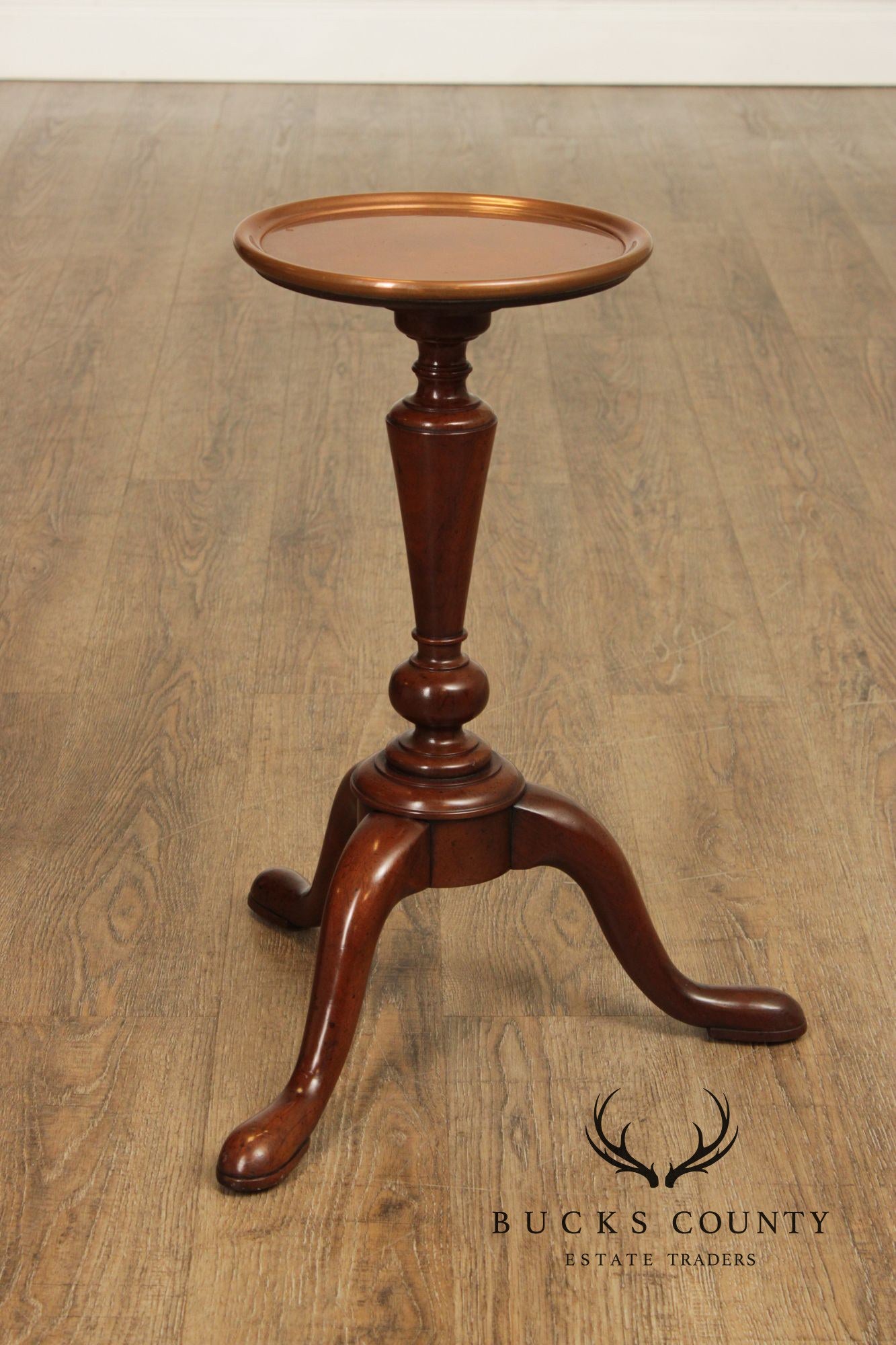 Kittinger Colonial Williamsburg Mahogany Copper Top Drinks Table