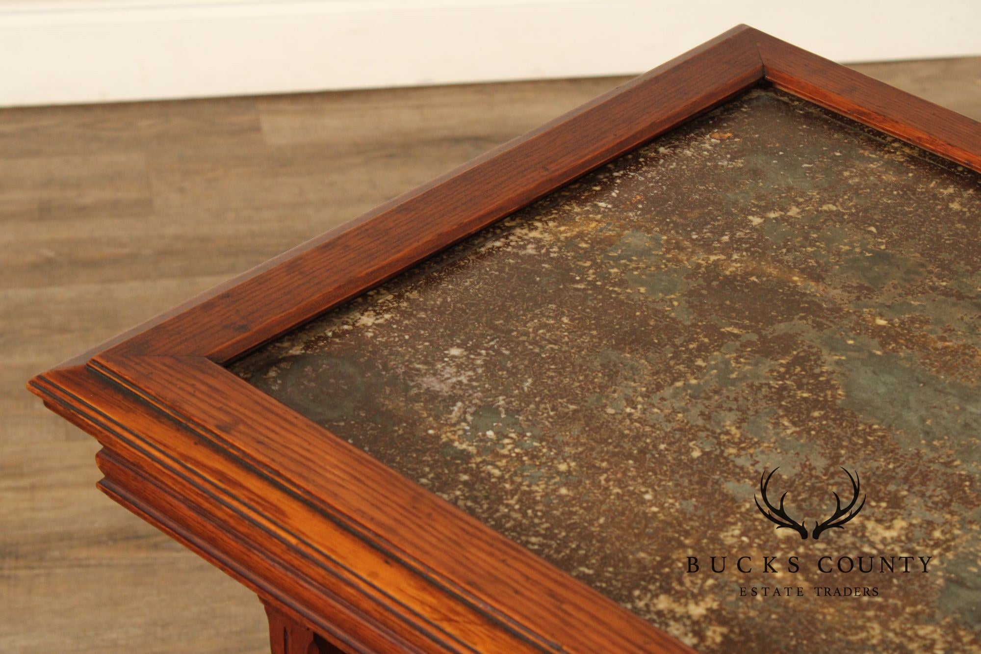 Antique Victorian Renaissance Revival Carved Oak Parlor Table