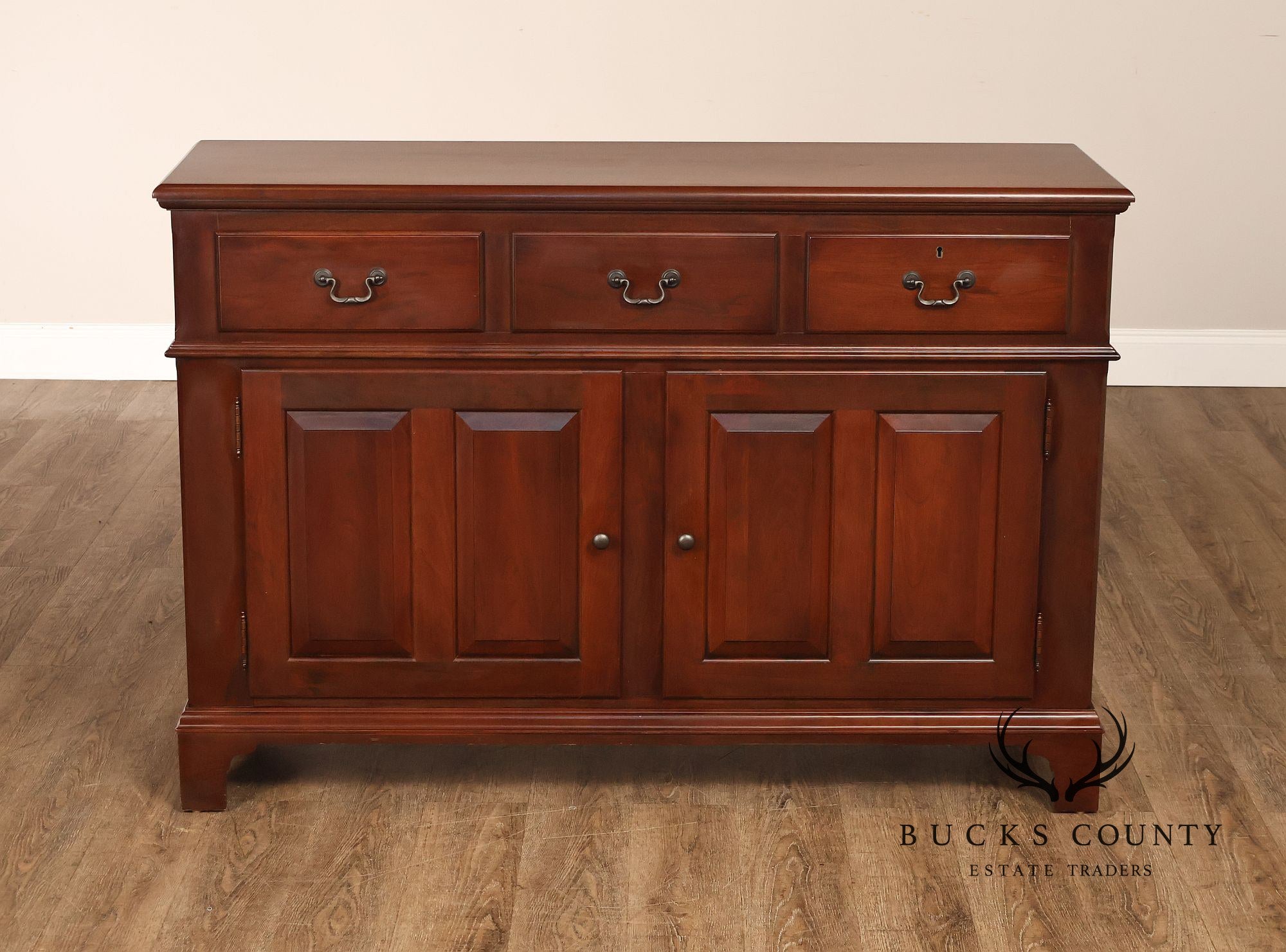 Hitchcock Colonial Style Cherry Three-Drawer Server