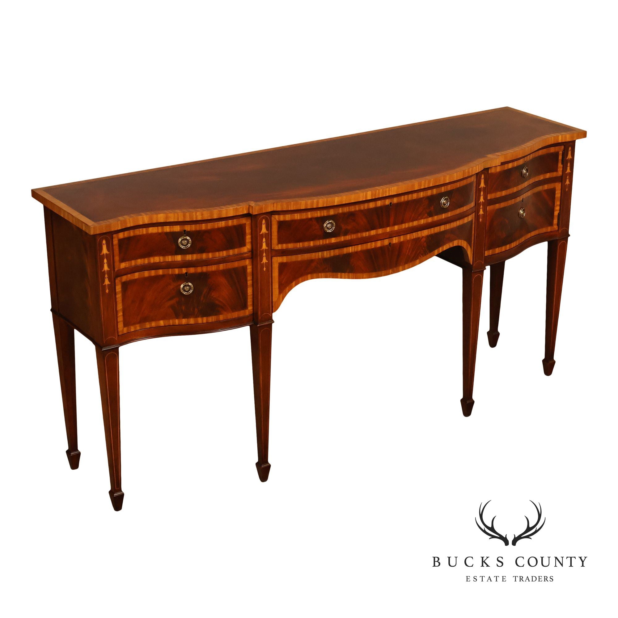 Karges Federal Style Inlaid Mahogany Sideboard