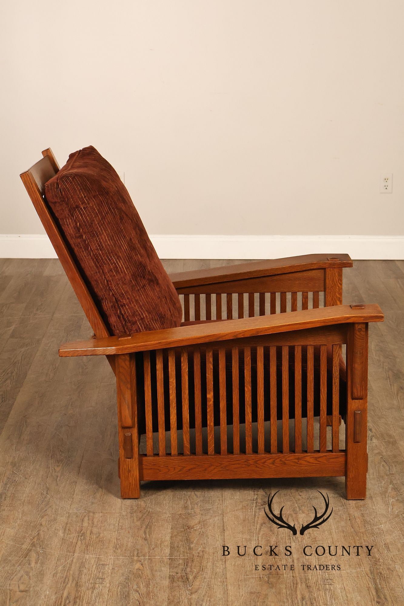 Stickley Mission Collection Oak Spindle Morris Chair