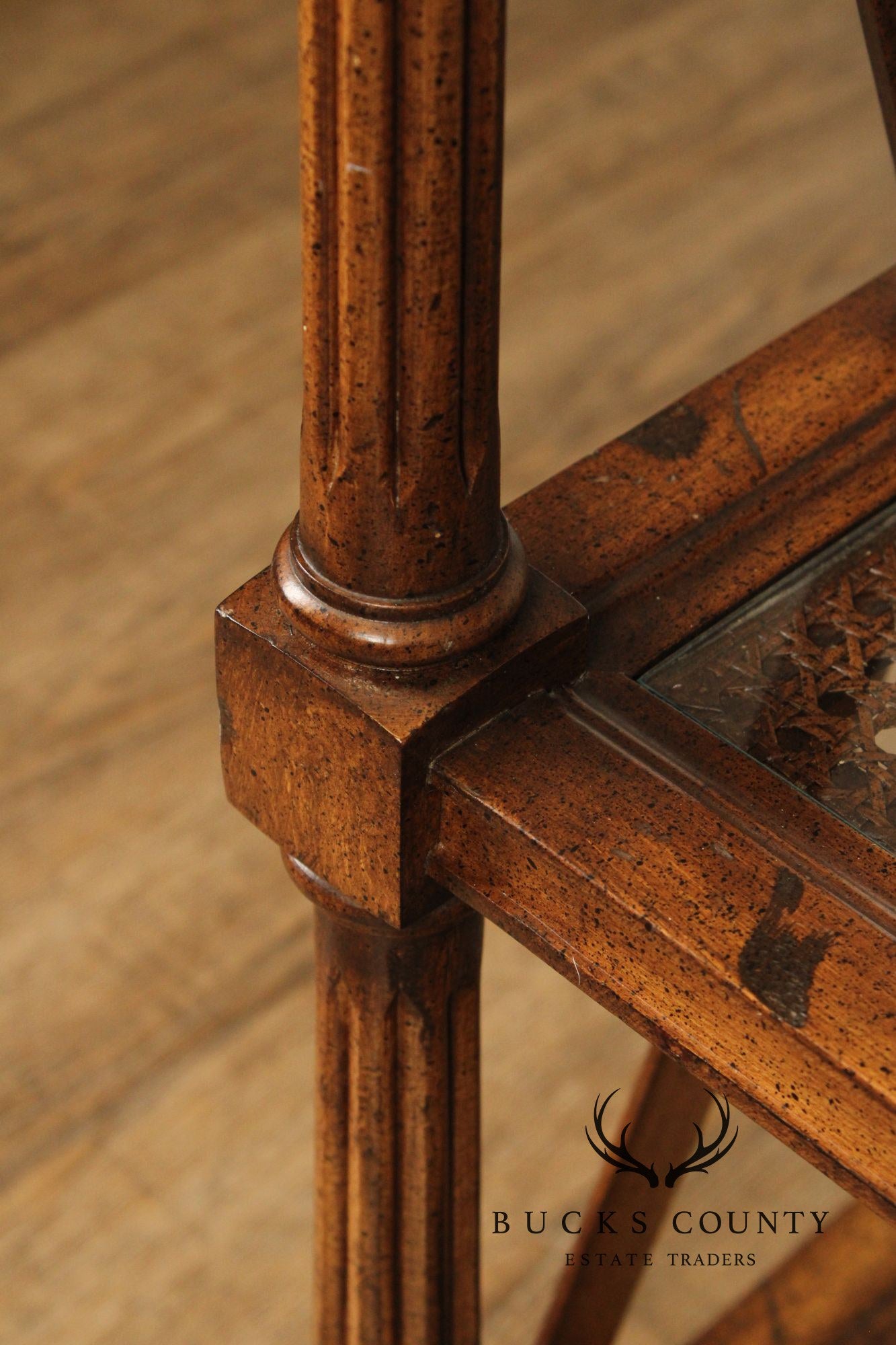 Regency Style Three-Tier Rolling Bar Cart