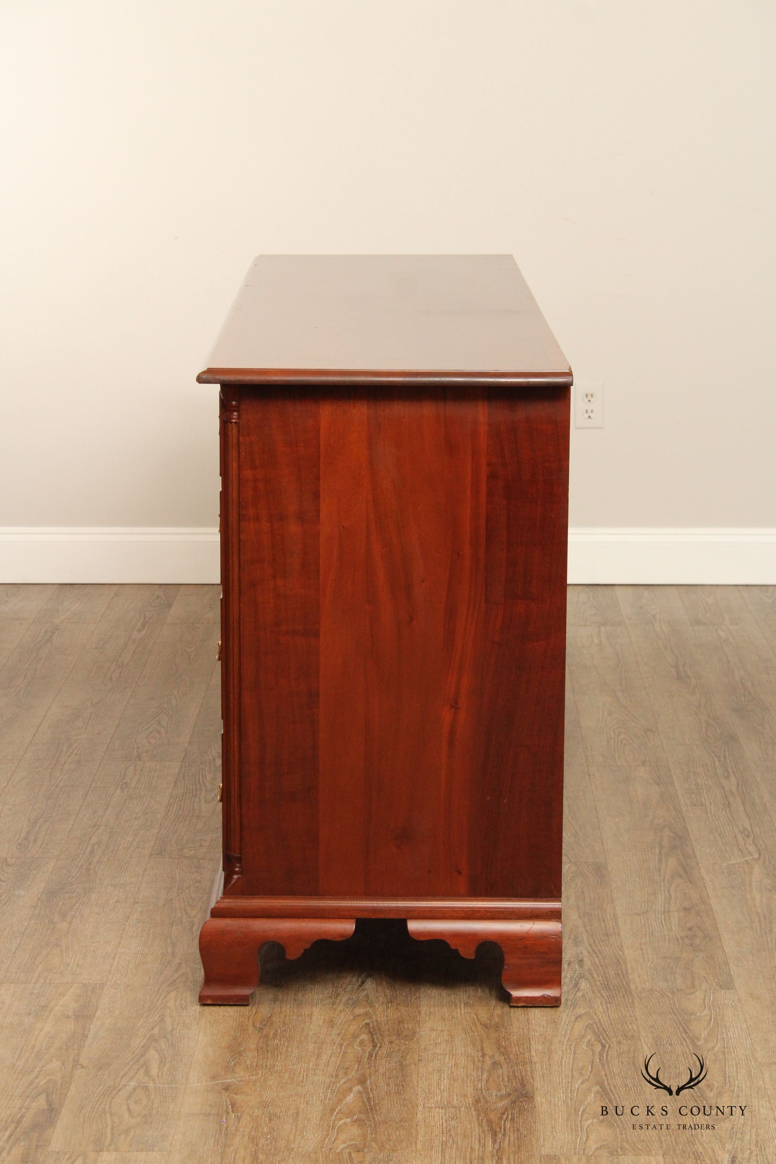 Stickley Chippendale Style Inlaid Mahogany Dresser