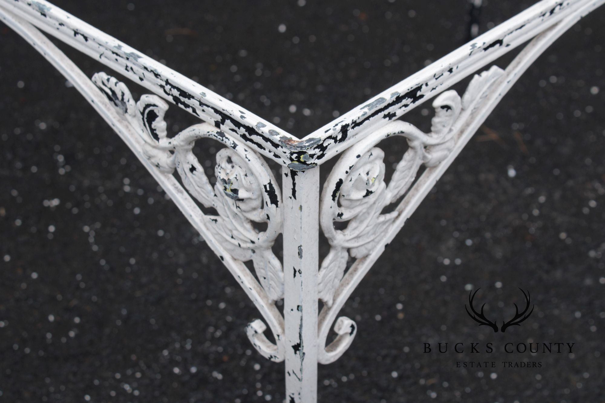 Vintage Five-Piece Wrought Iron Patio Dining Set