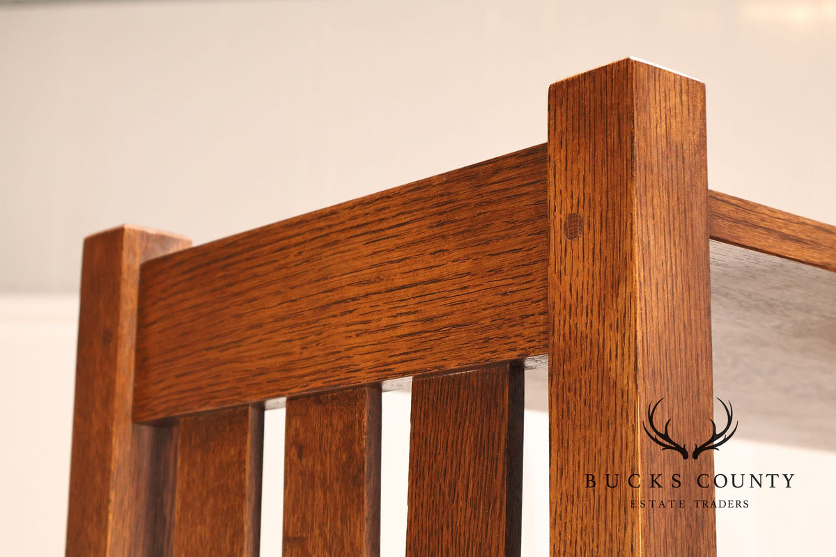 Stickley Mission Collection Oak Open Bookcase
