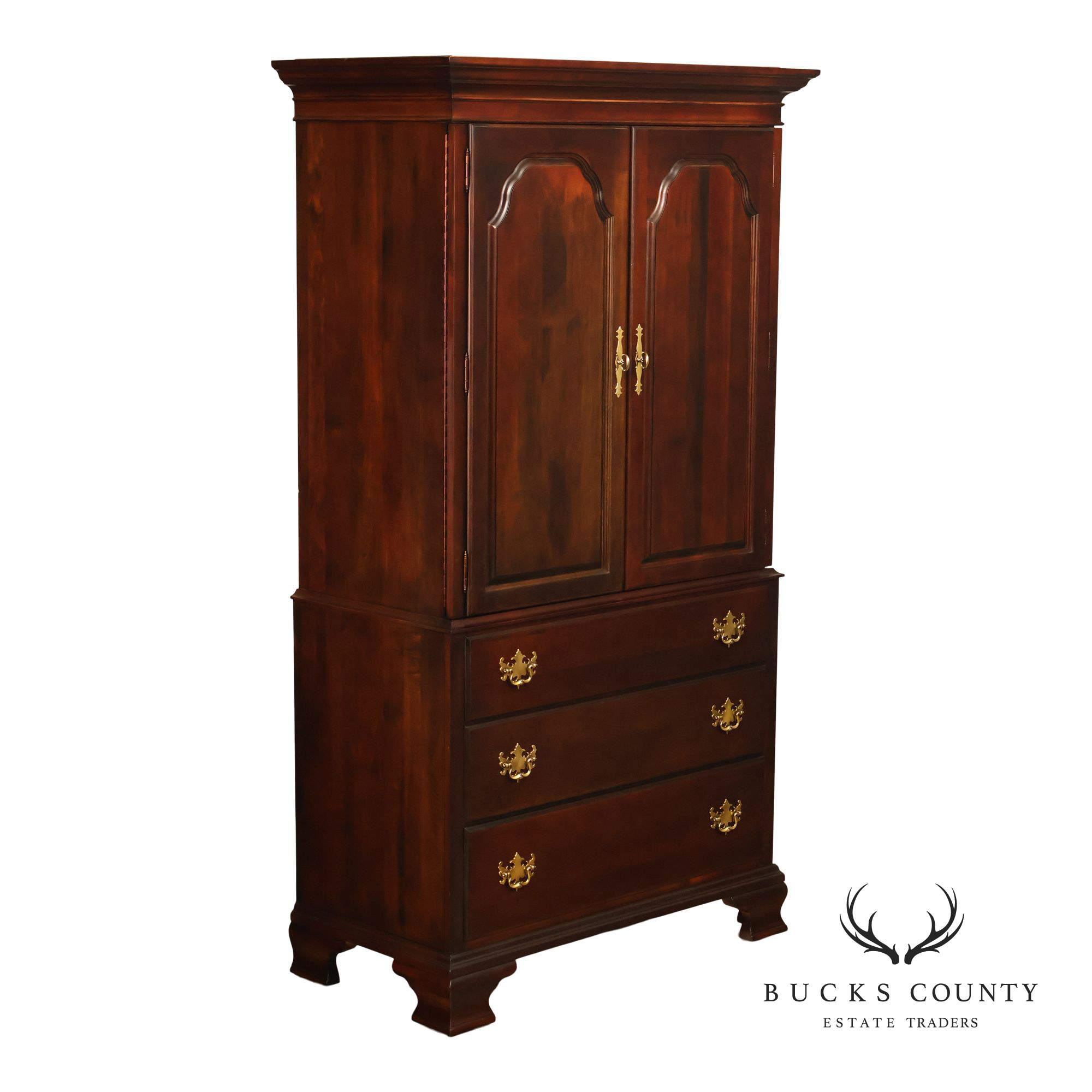 Kincaid Furniture Traditional Cherry Gentleman’s Chest Armoire