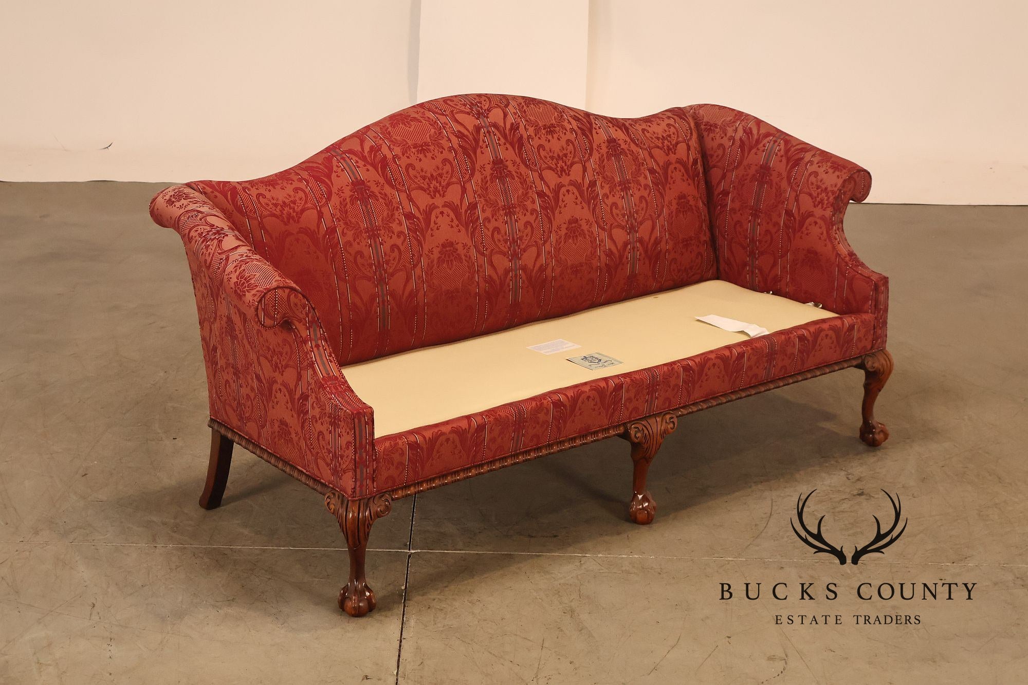 Hickory Chair 'Historical James River Plantations' Pair of Mahogany Sofas