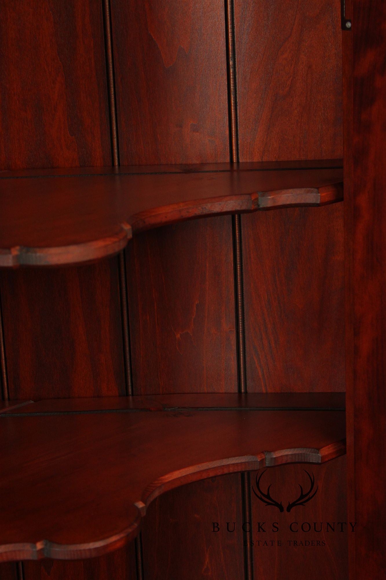 Chippendale Style Benchmade Cherry Corner Cabinet