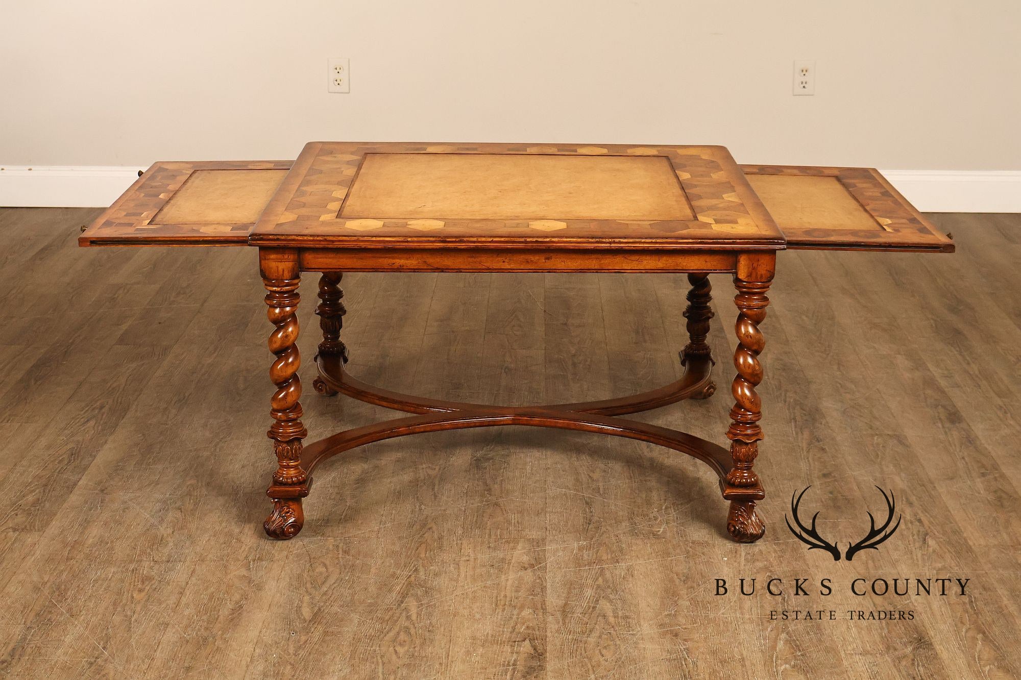 Jonathan Charles Square Top Oyster Coffee Table With Slides