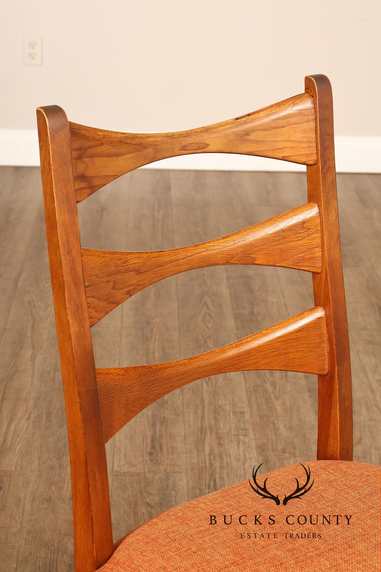 Lane Rhythm Mid Century Modern Set Of Six Walnut Dining Chairs