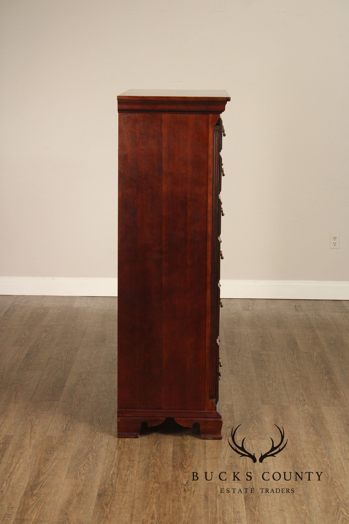 Thomasville Chippendale Style Cherry Tall Chest