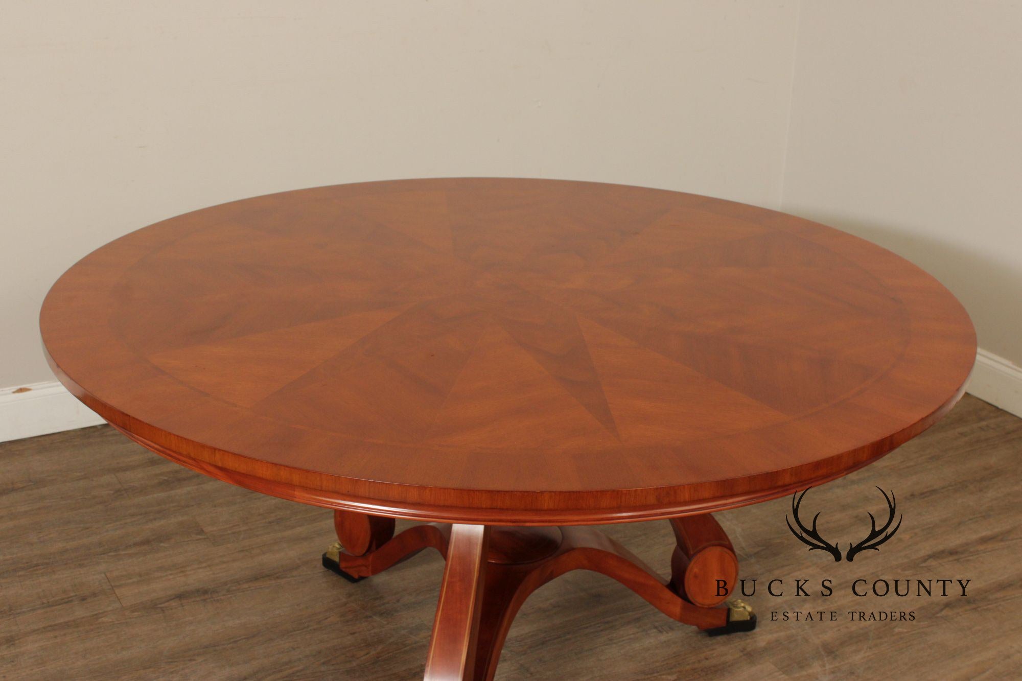 John Widdicomb Round Mahogany Dining Table Designed By Chad Womack