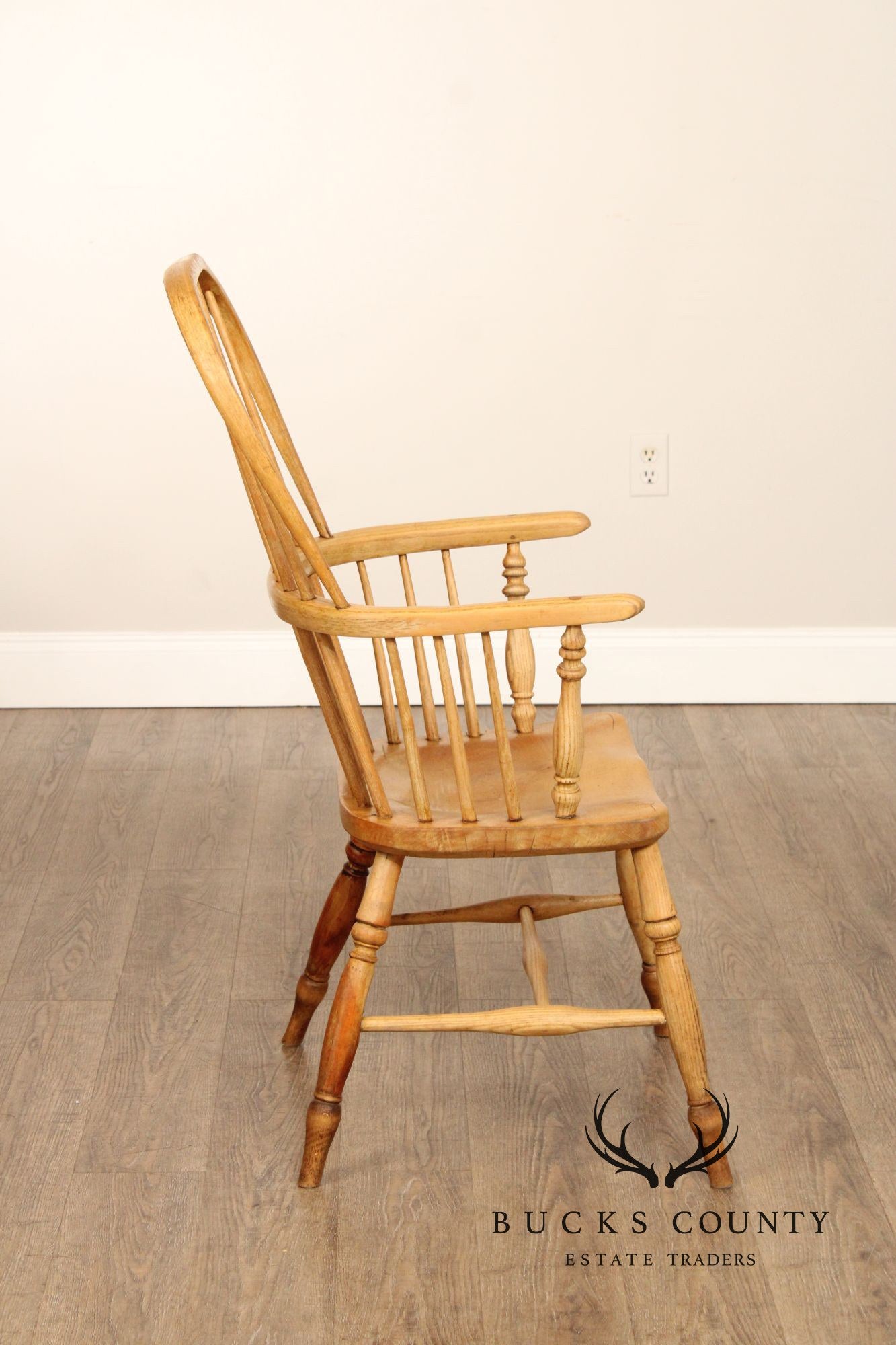 Antique English Oak Windsor Armchair