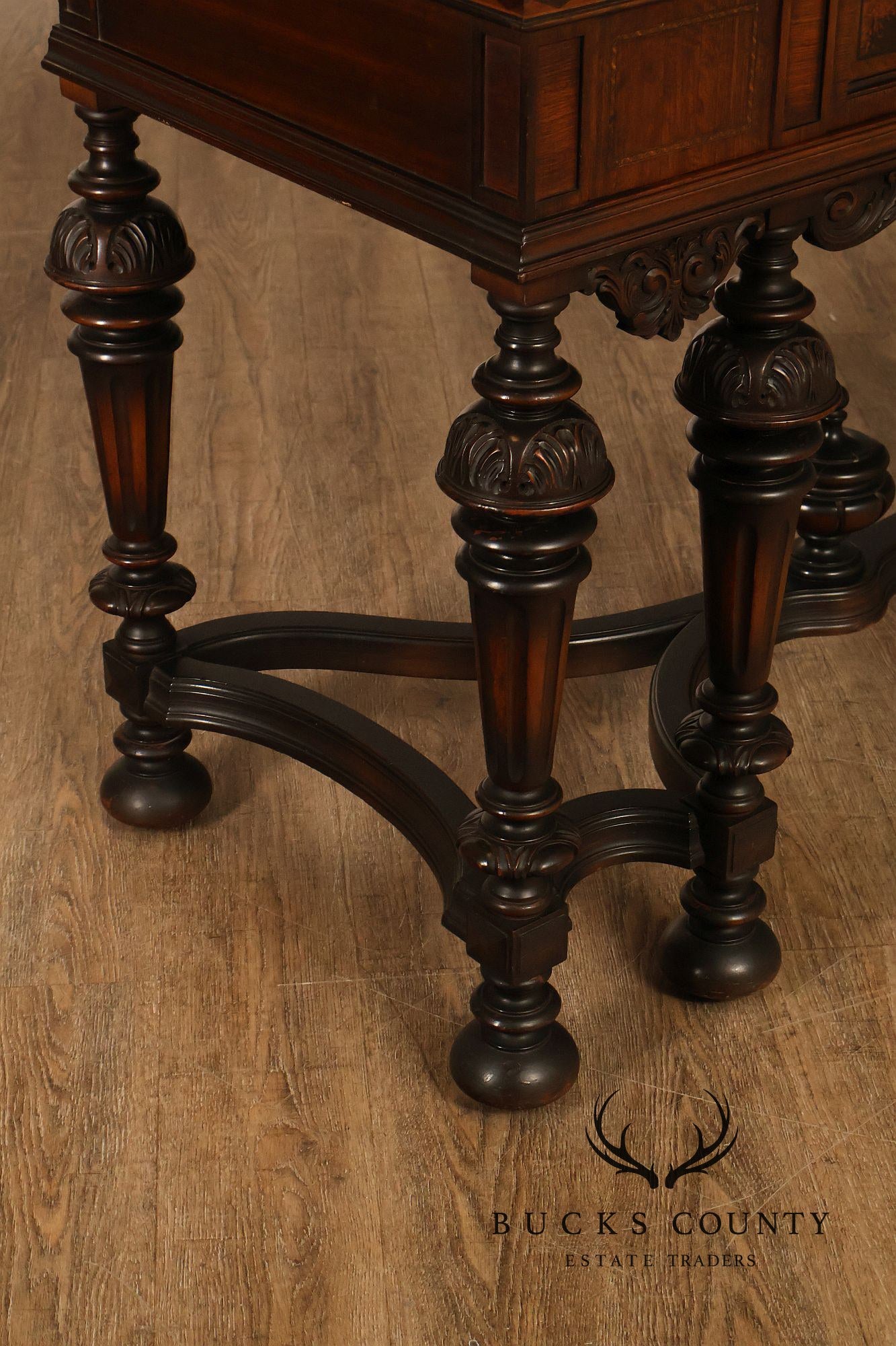 Rockford Republic Furniture Company 1920's Walnut China Display Cabinet