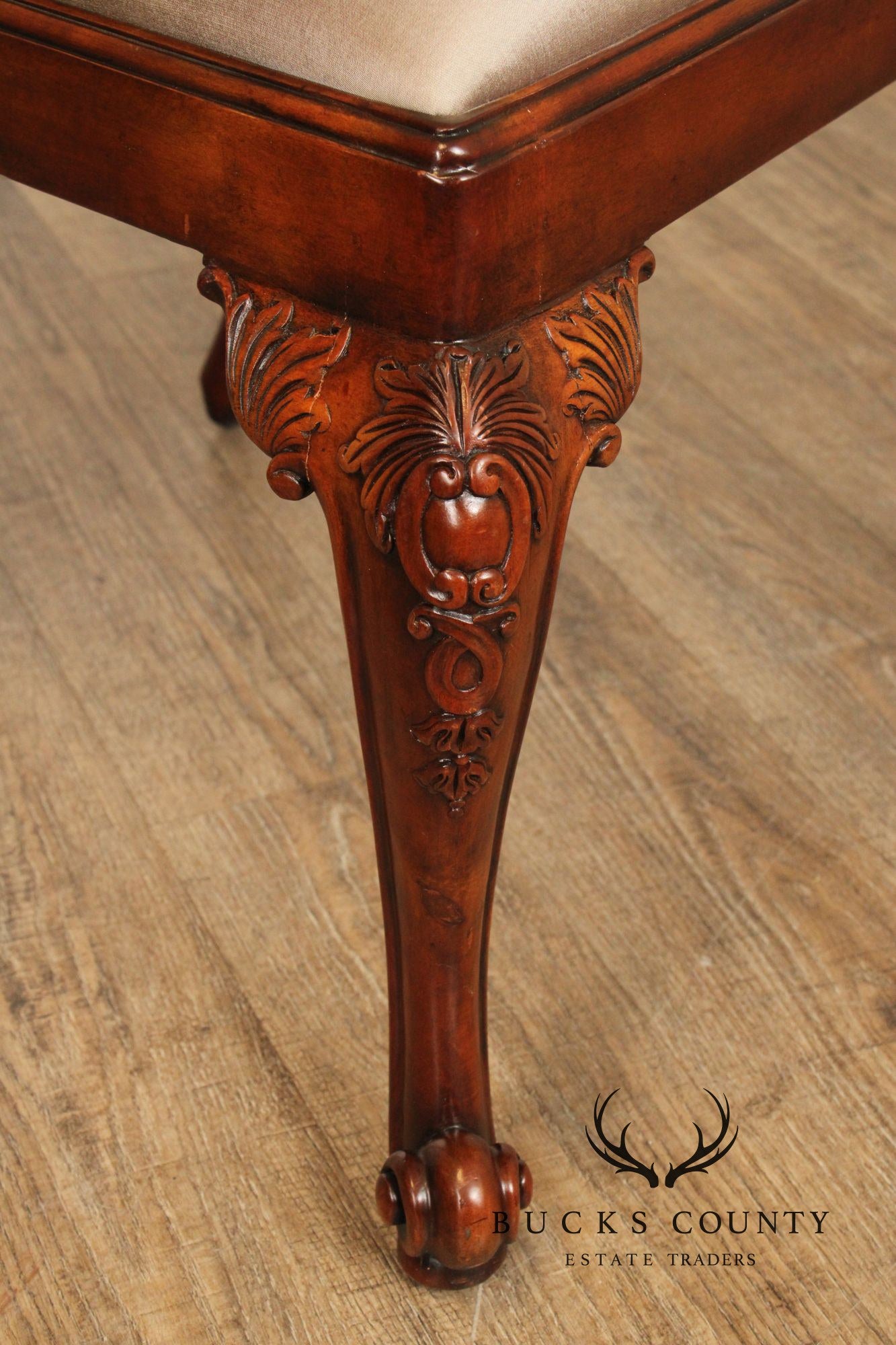 Theodore Alexander Pair of 'Rococo Splendour' Side Dining Chairs