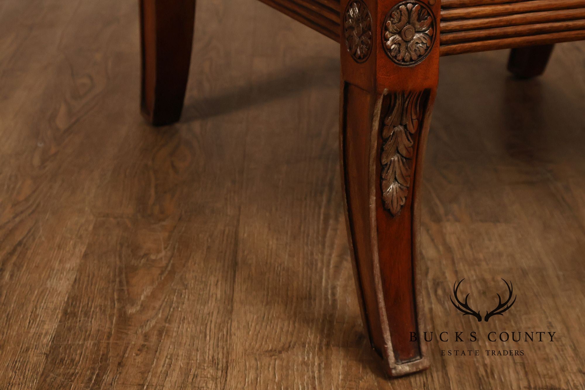 Regency Style Carved Frame Armchair