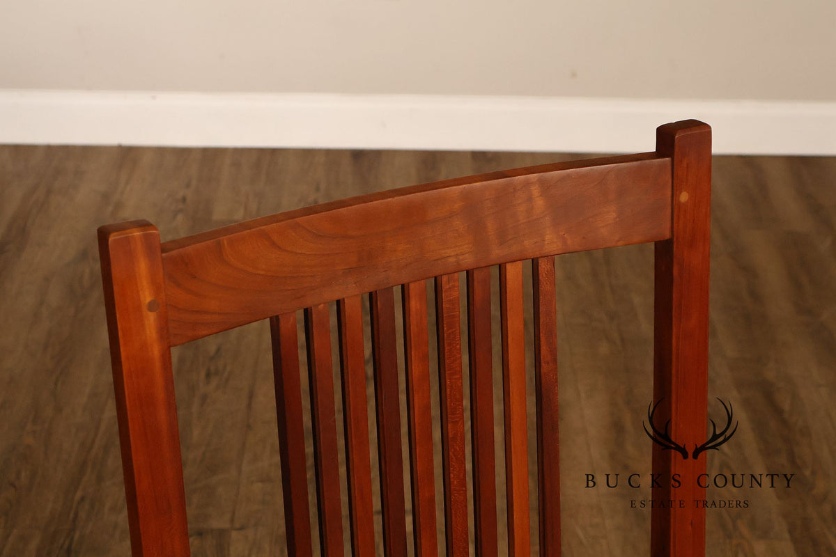 Stickley Mission Collection Cherry Set Of 6 Spindle Back Dining Chairs