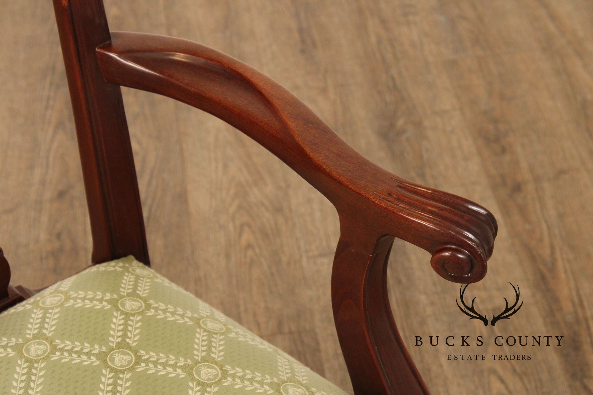 Councill Chippendale Style Set of Ten Mahogany Dining Chairs