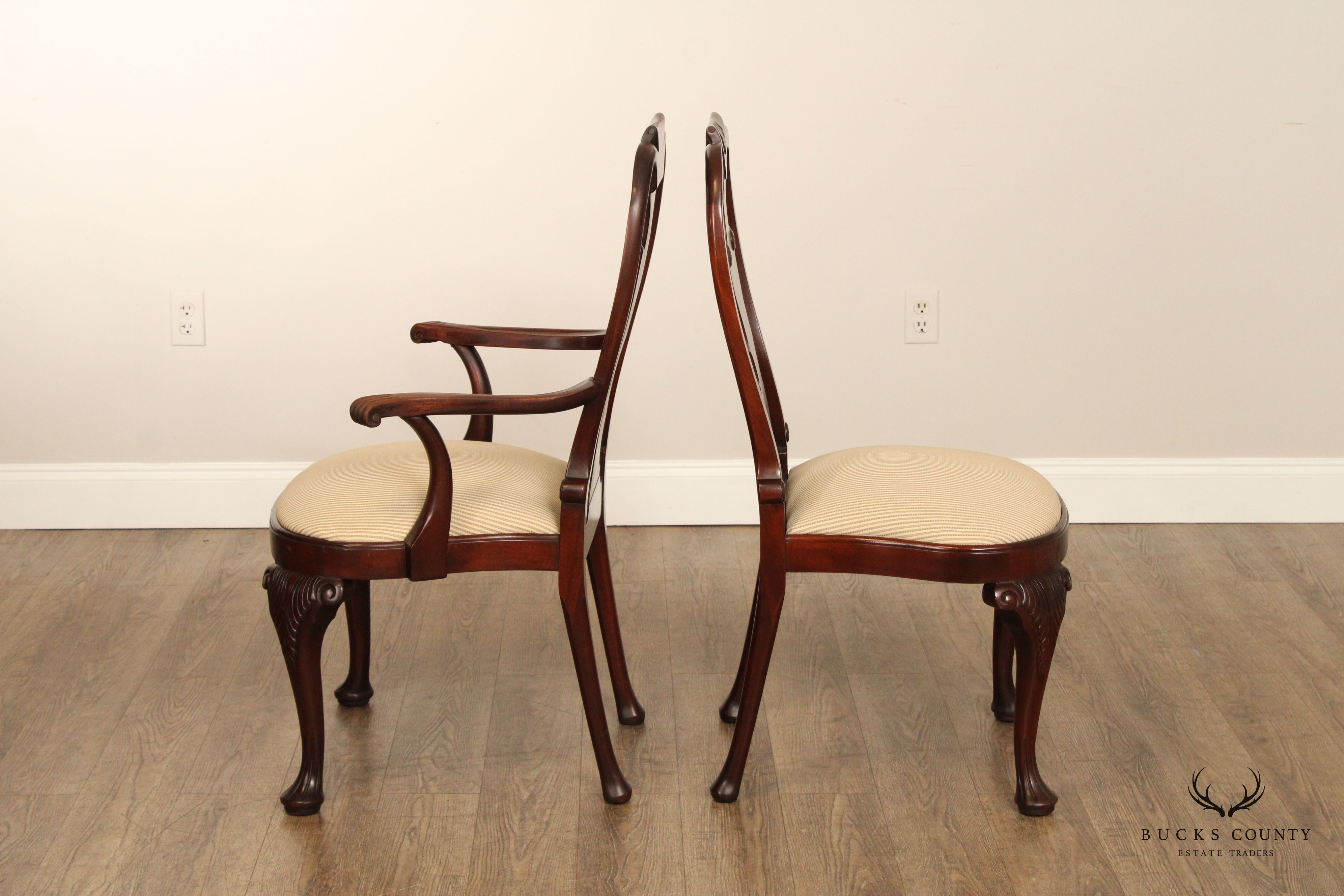 Baker Historic Charleston Collection Set of Six Mahogany Dining Chairs