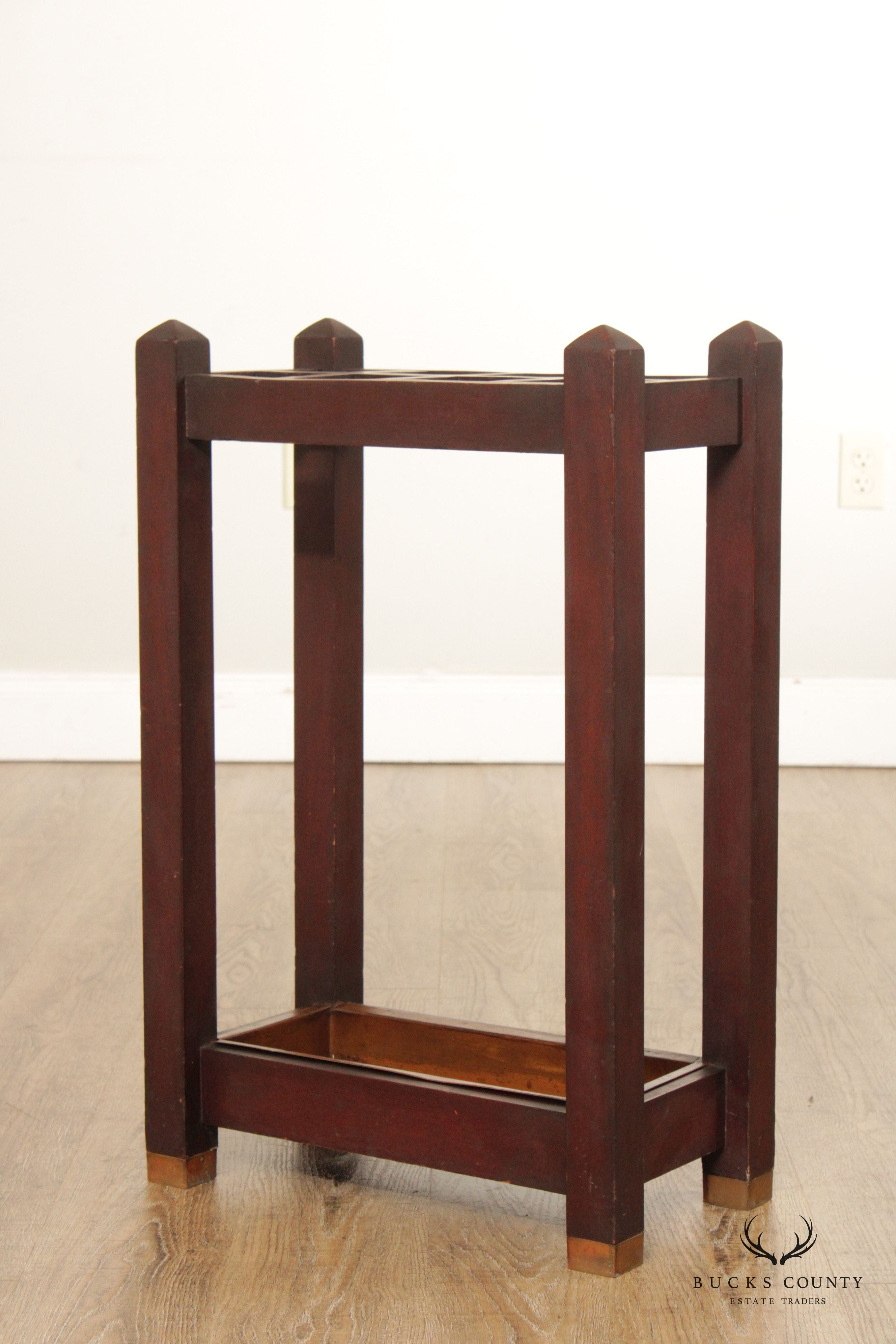 Antique Mission Style Umbrella Stand