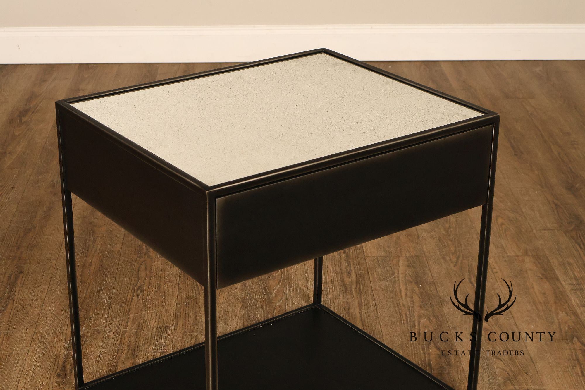 Restoration Hardware Pair Of Gramercy Mirrored End Tables