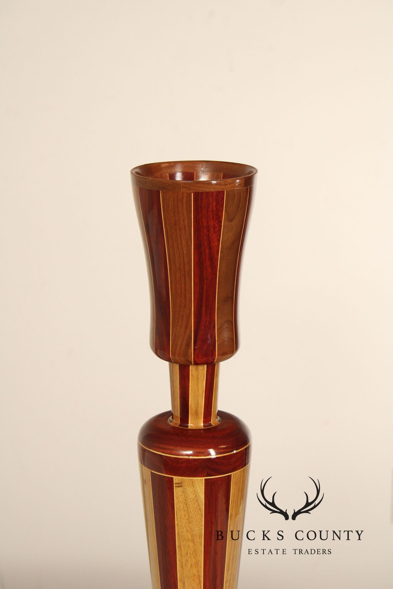 Philip M. Jacoby Set of Three Handcrafted Wood Vases