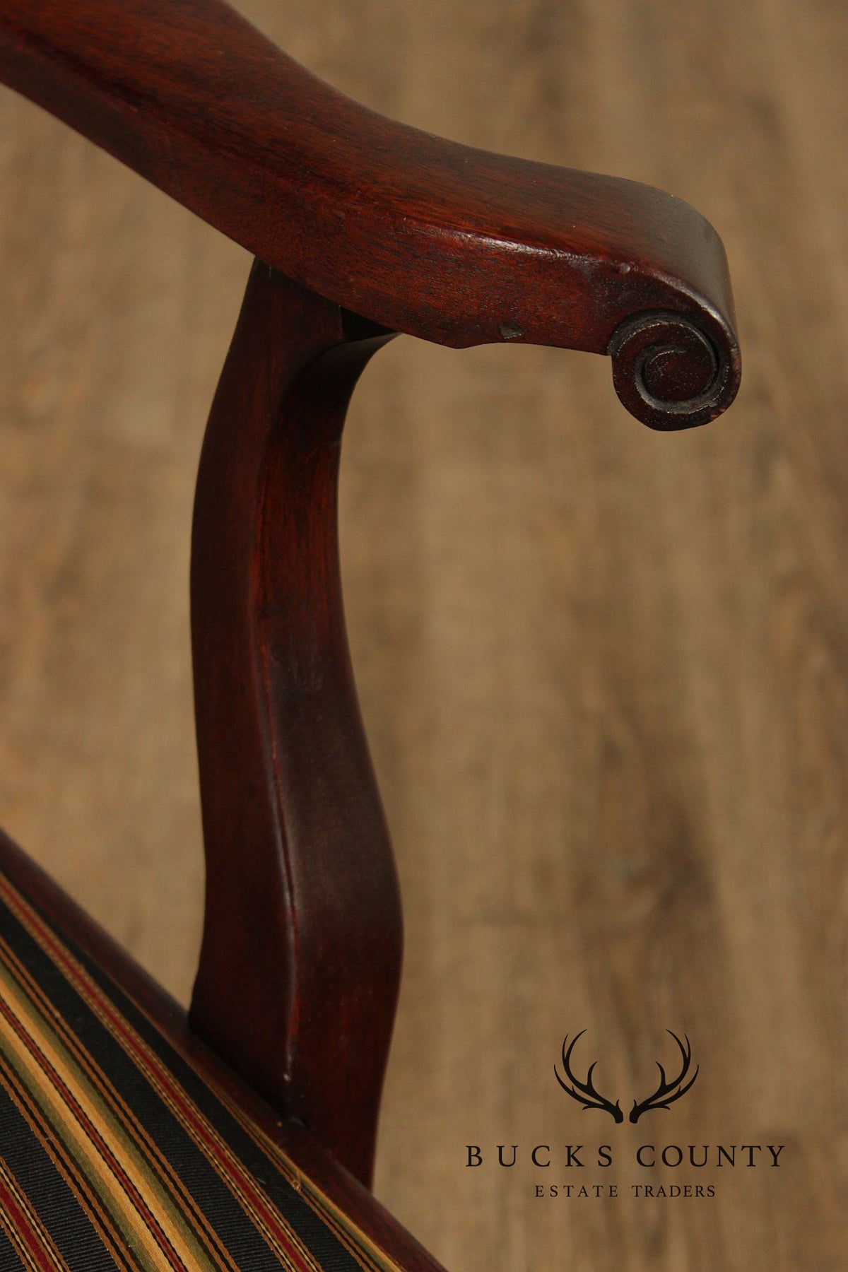 Vintage Chippendale Style Set Of Six Mahogany Dining Chairs