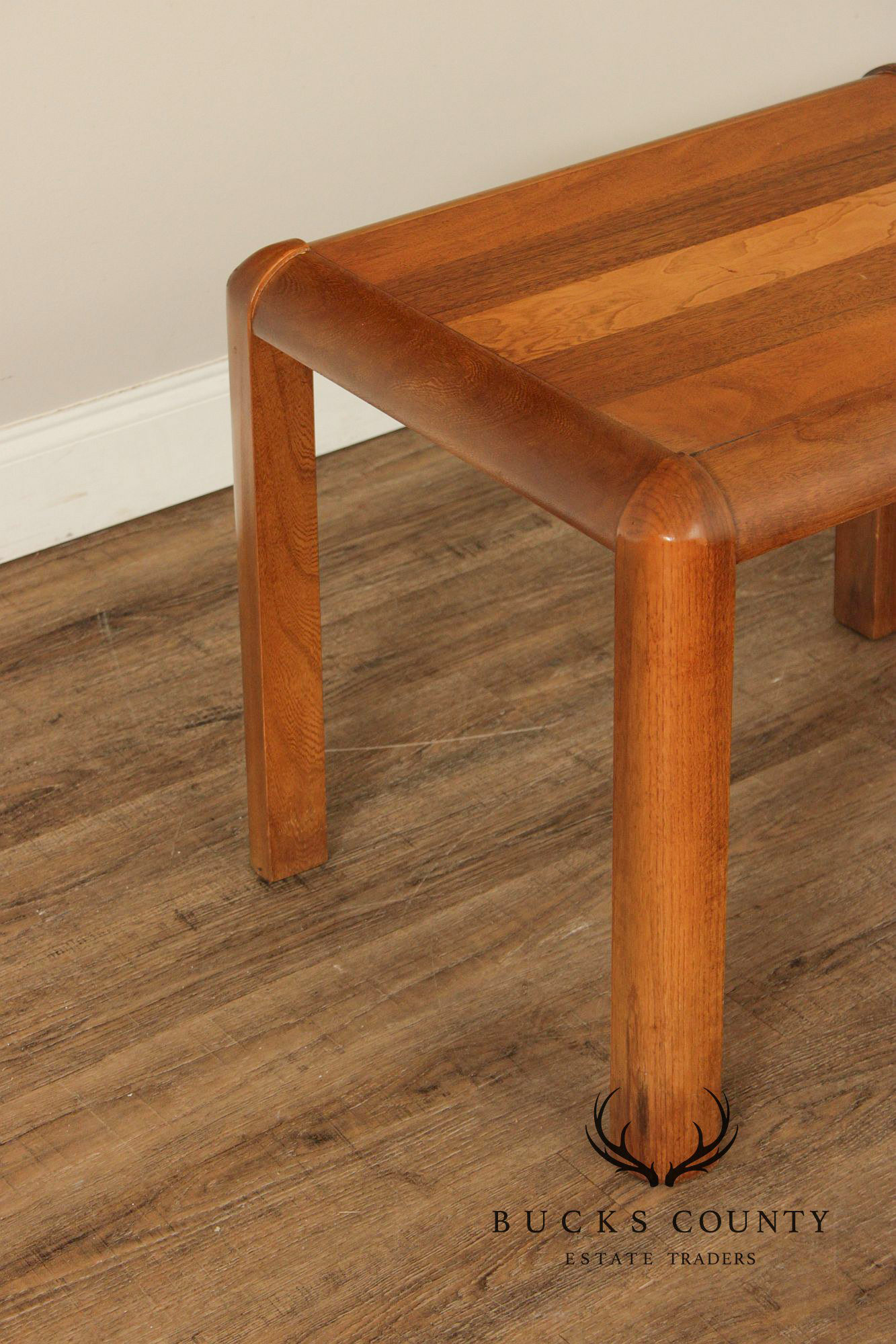 Lane Modern Pair of Teak Side Tables