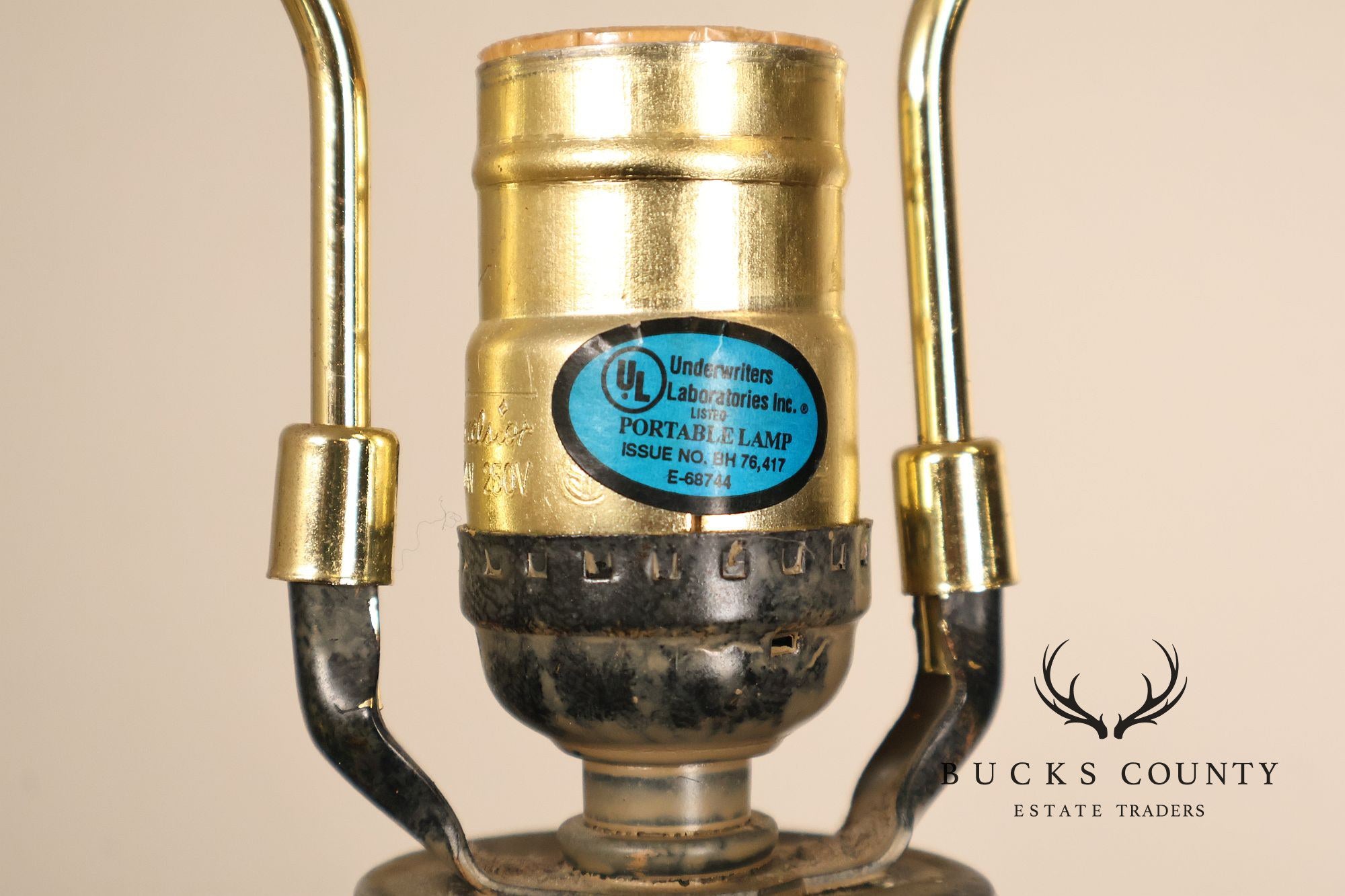 Neoclassical Style Pair Of Table Lamps With Carved Orb And Metal Base