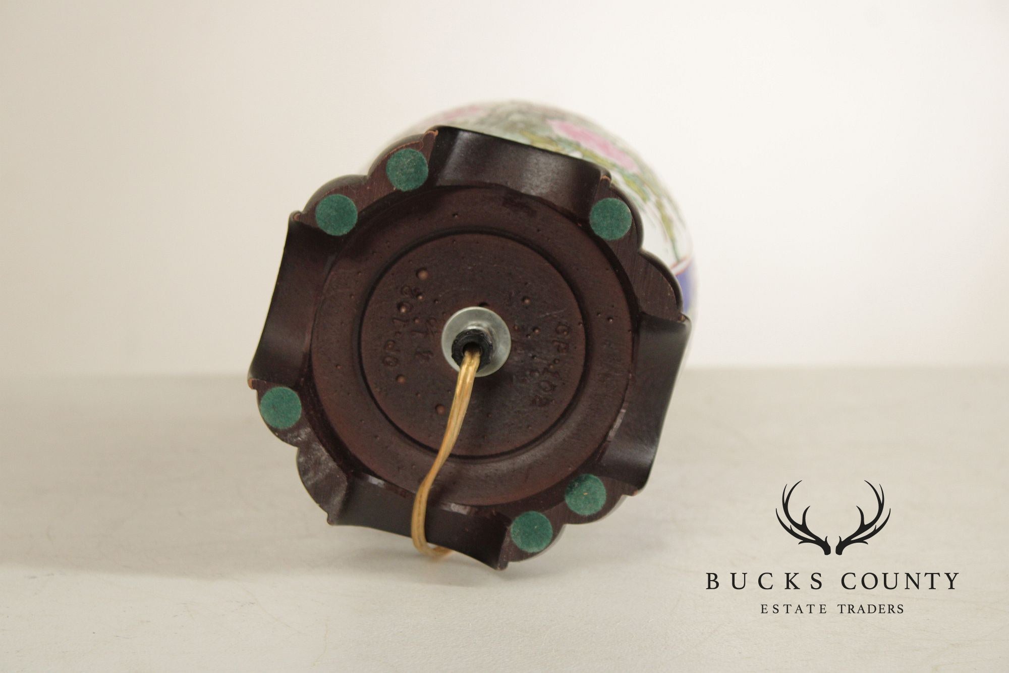 Asian Style Porcelain Vasiform Table Lamp