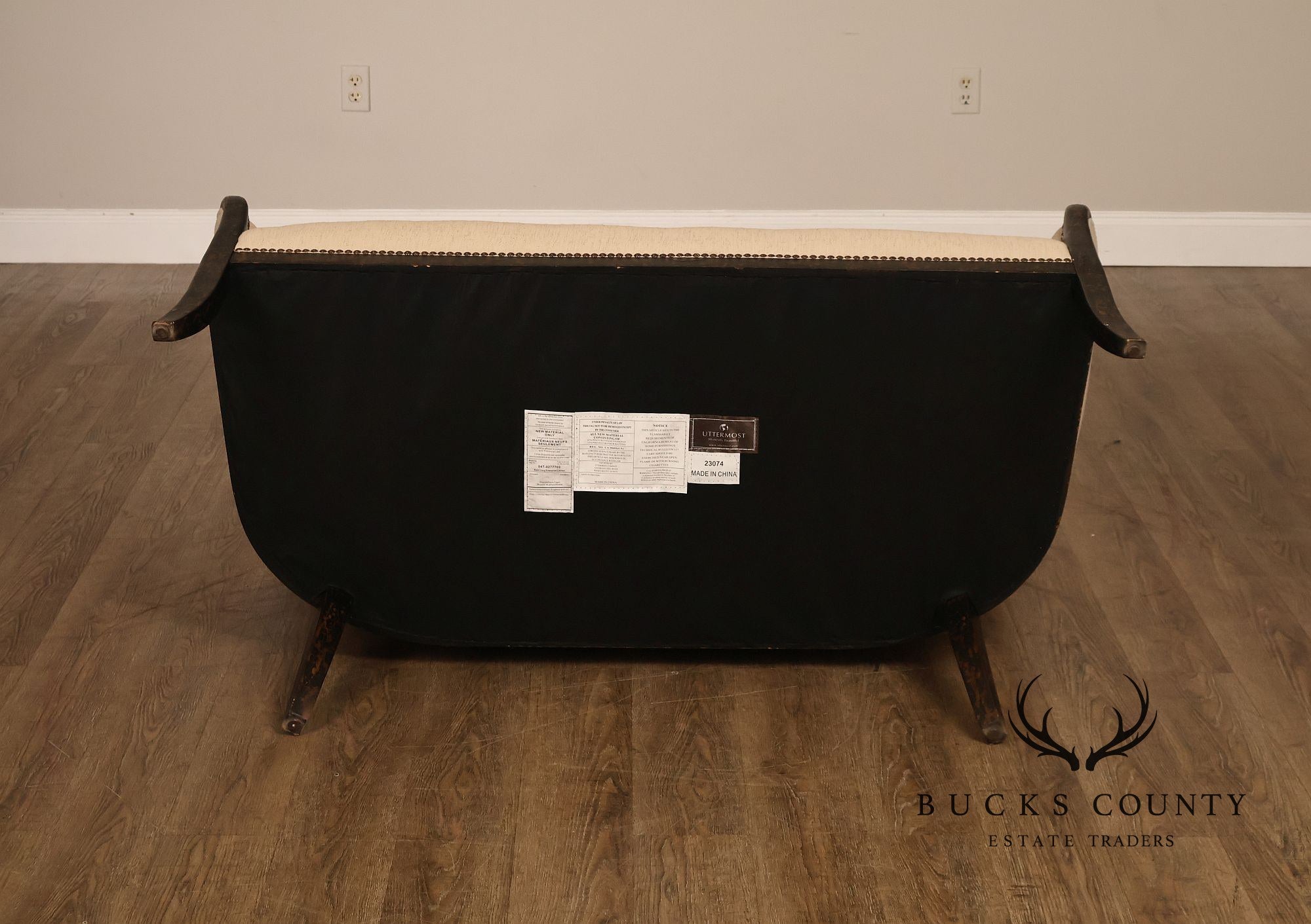 Uttermost French Country Style Upholstered Settee