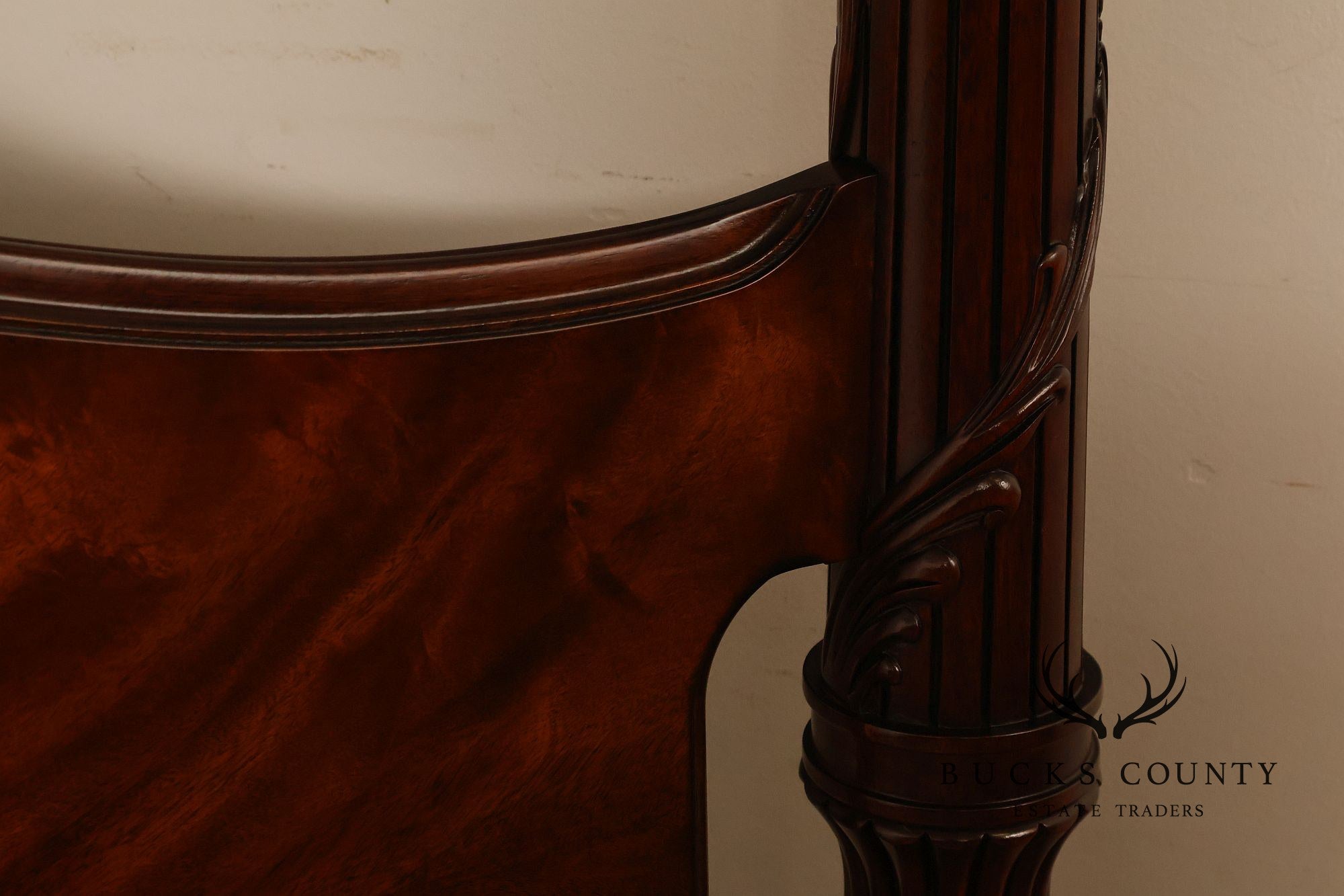 Henkel Harris Carved Mahogany King Poster Bed