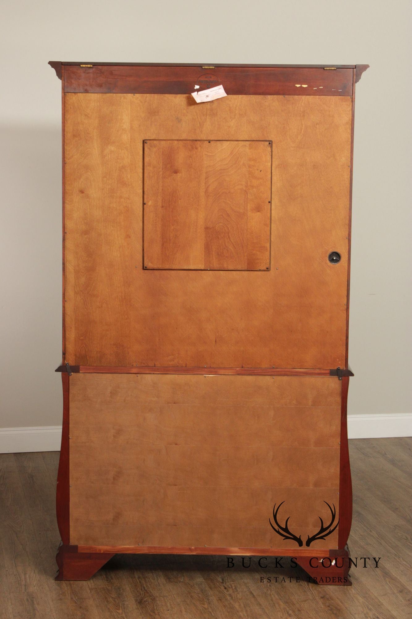 Henkel Harris Mahogany Bombe Armoire Cabinet
