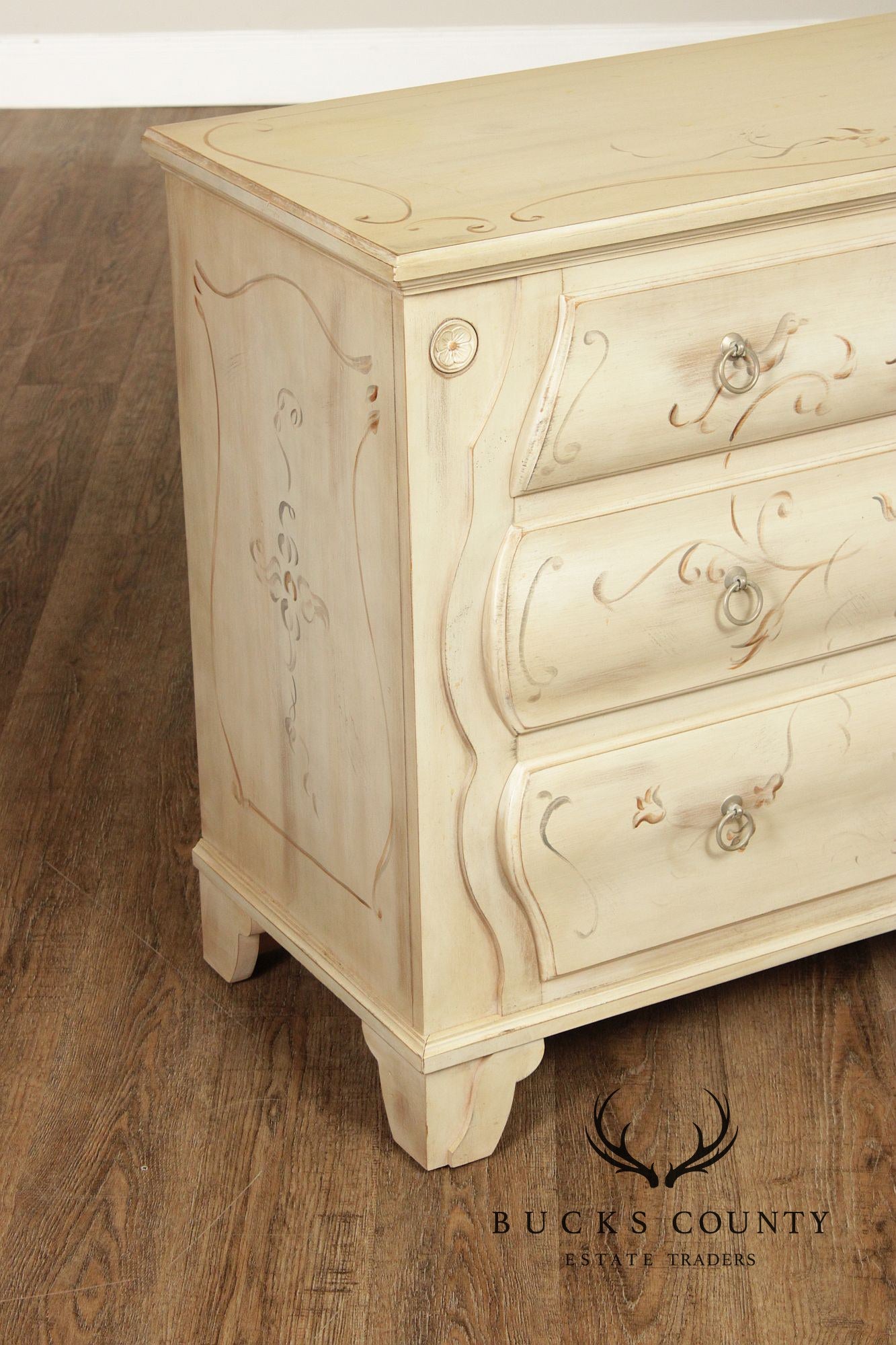 Ethan Allen 'Legacy' Paint Decorated Chest of Drawers