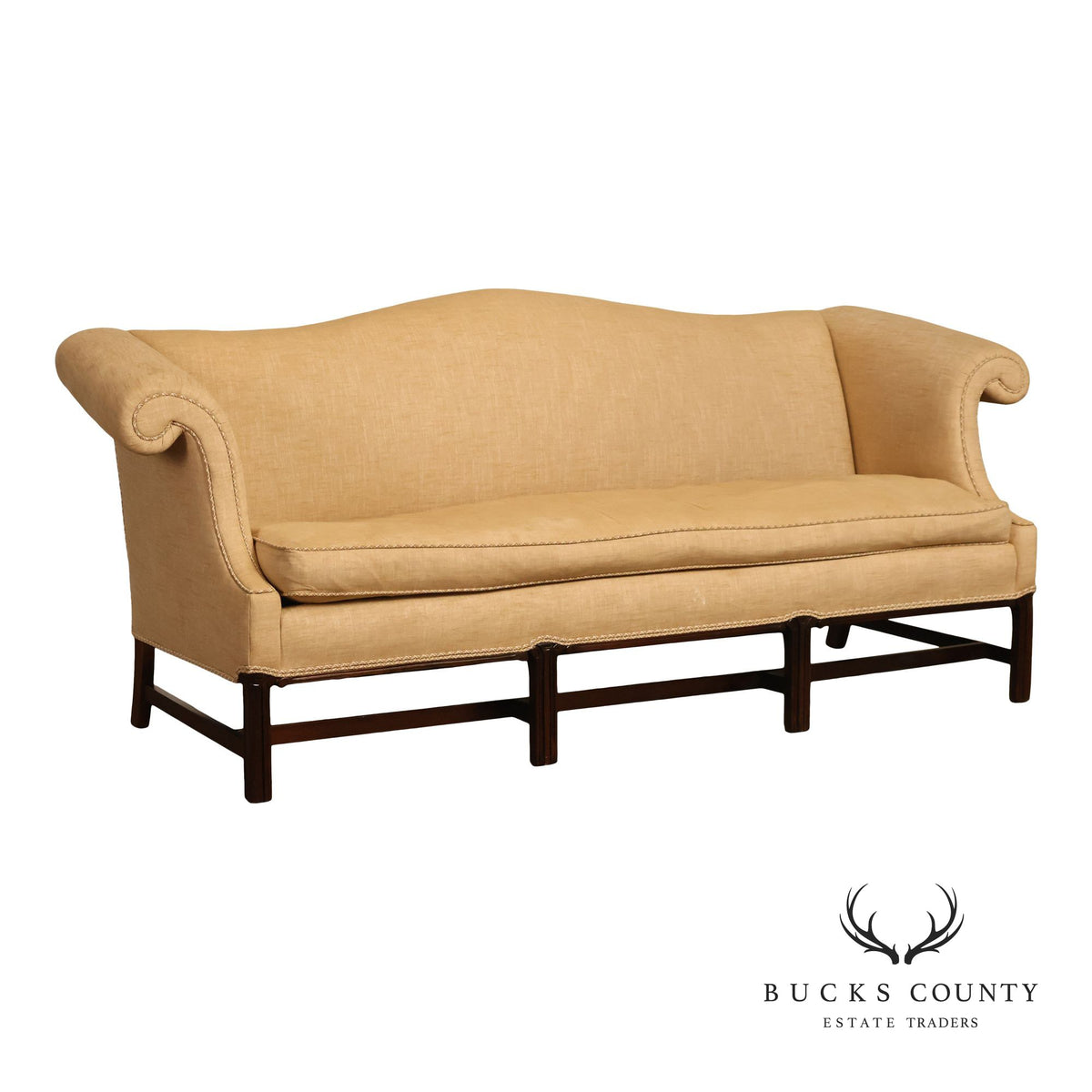 Hickory Chair Chippendale Style Camelback Sofa