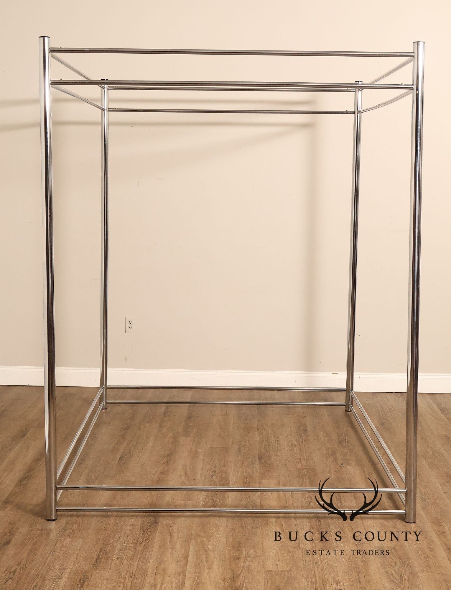 Modern Steel Queen Size Canopy Bedframe