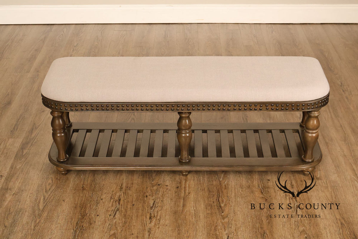 Riverside 'Belmeade' Baluster Carved Bench