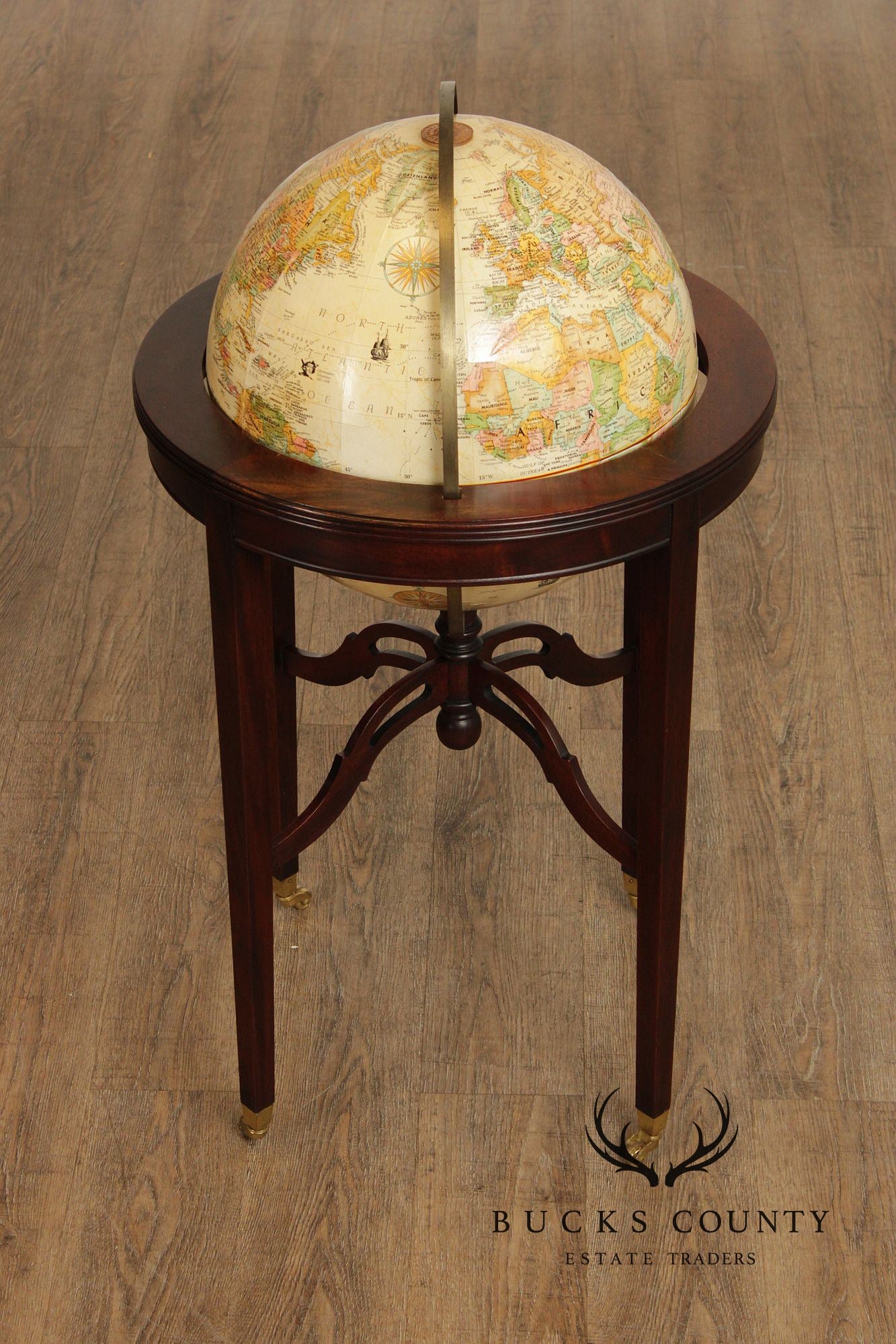Replogle Standing Floor Globe in Mahogany Stand