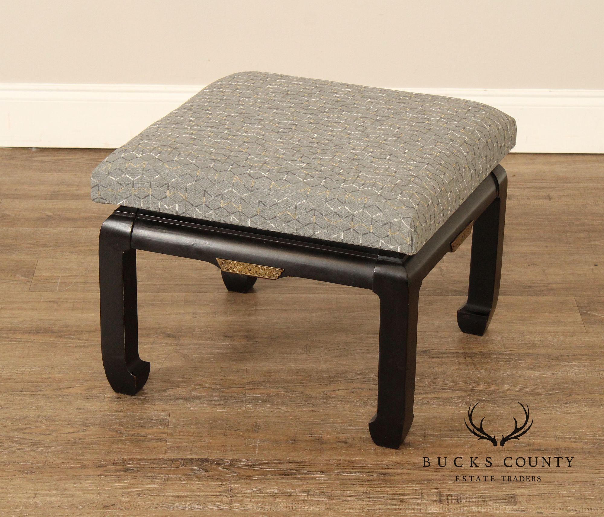 Ming Style Mid-Century Pair of Low Stools