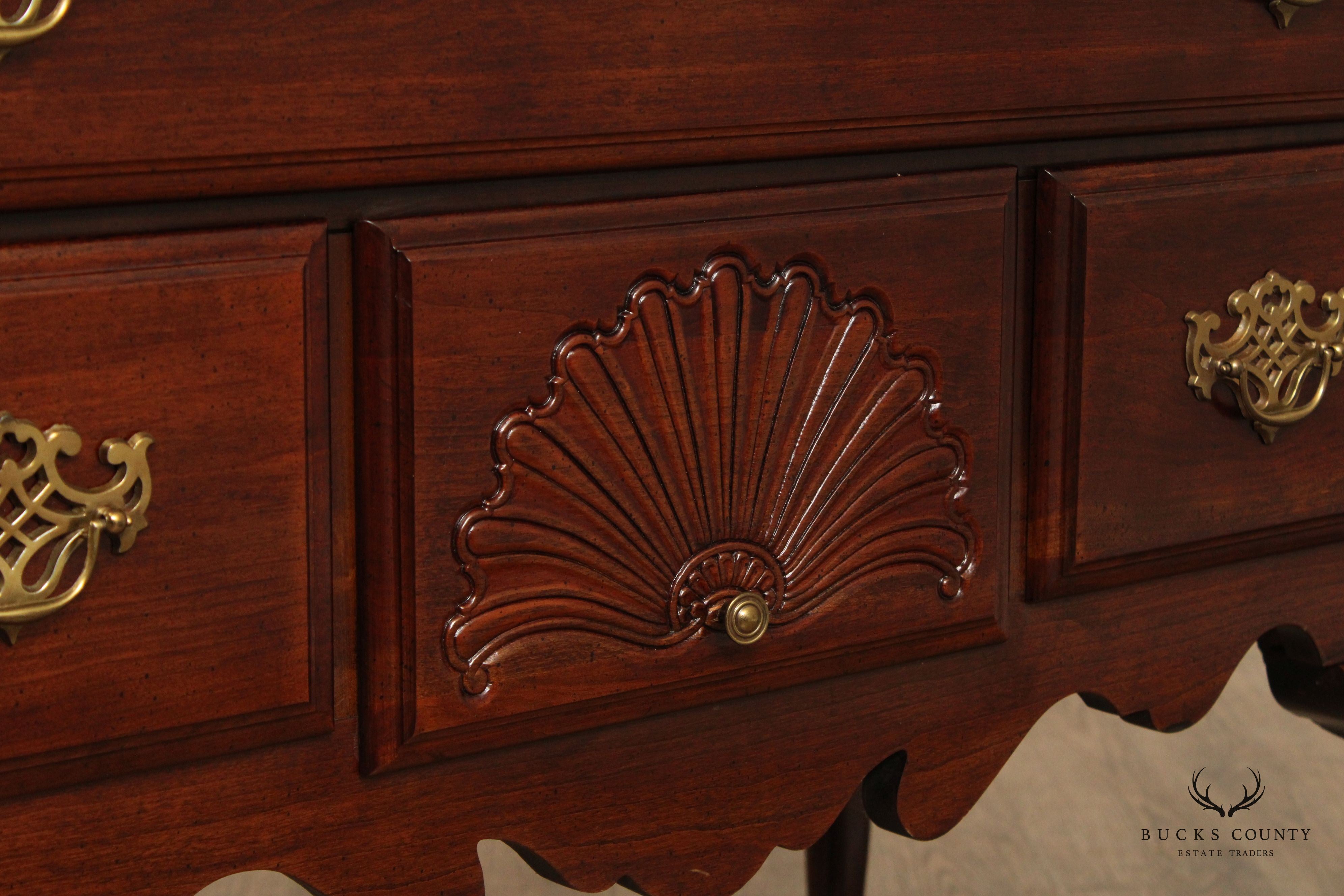 American Drew Queen Anne Style Cherry Highboy Chest