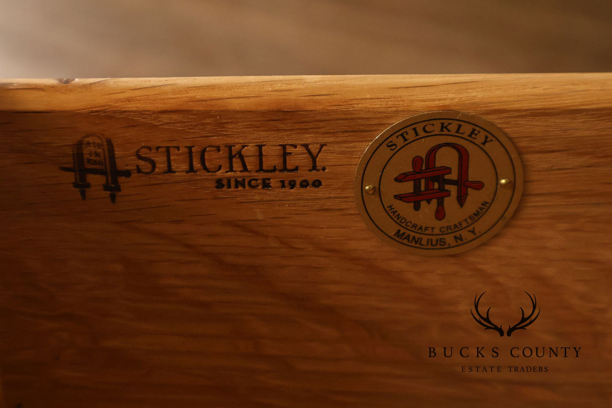 Stickley Mission Collection Pair Of Oak Three-Drawer Chests