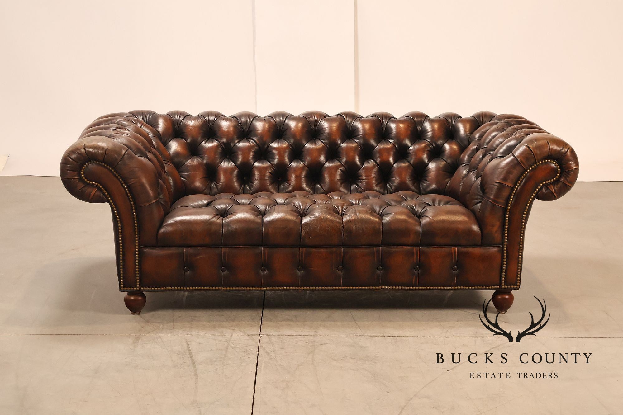 Hancock & Moore Leather Chesterfield Sofa