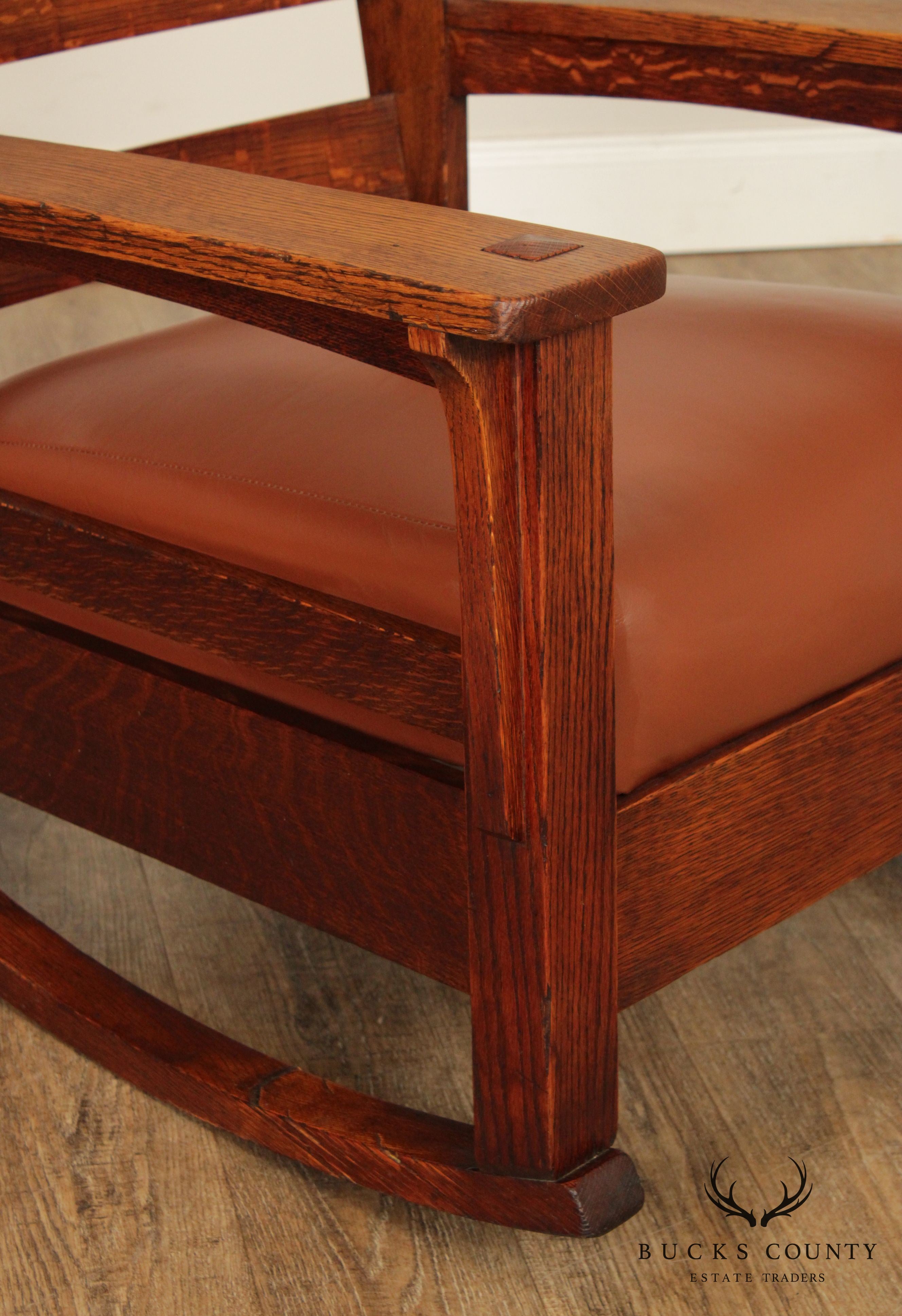 Lifetime Antique Mission Style Tiger Oak Rocker