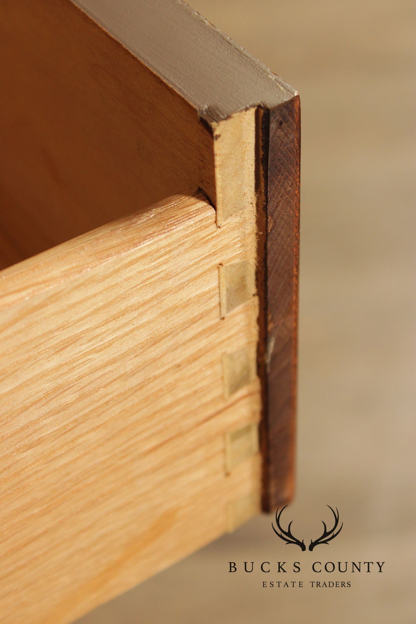 Thomasville Motif Mid-Century Modern Walnut Triple Dresser