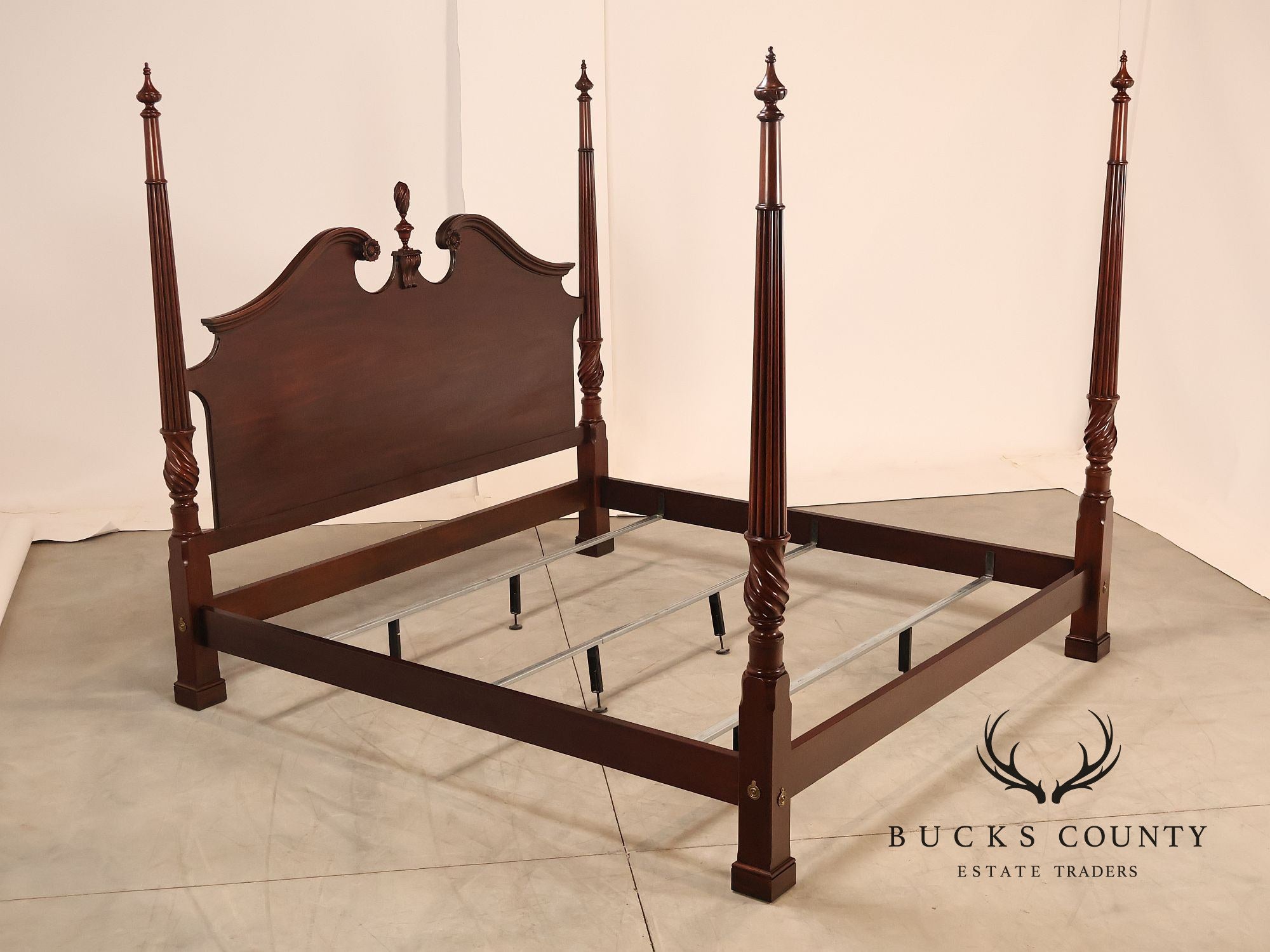 Henkel Harris King Mahogany Poster Bed