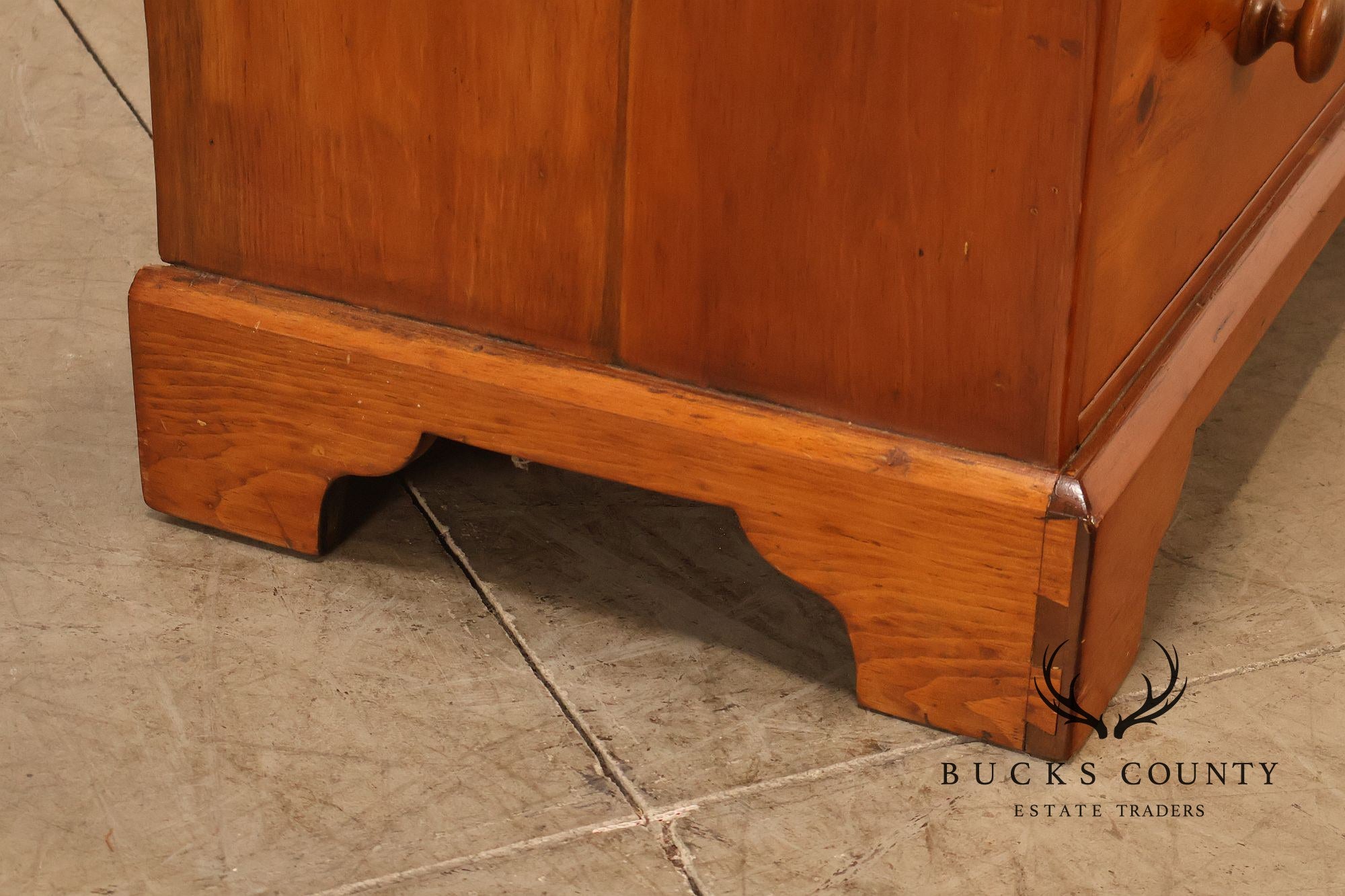 Antique Cottage Pine Chest Of Drawers