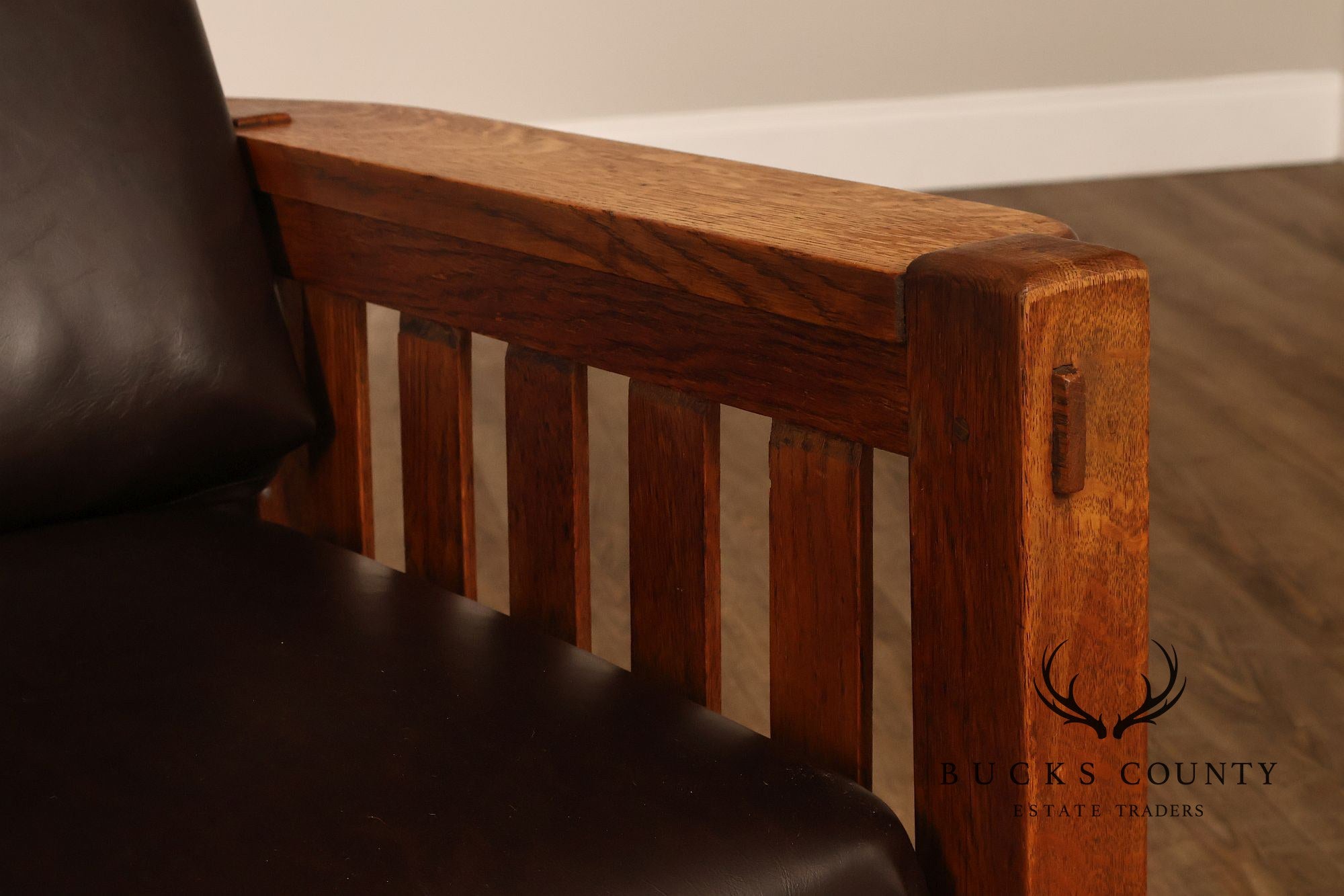 Antique Harden Arts & Crafts Oak Morris Chair