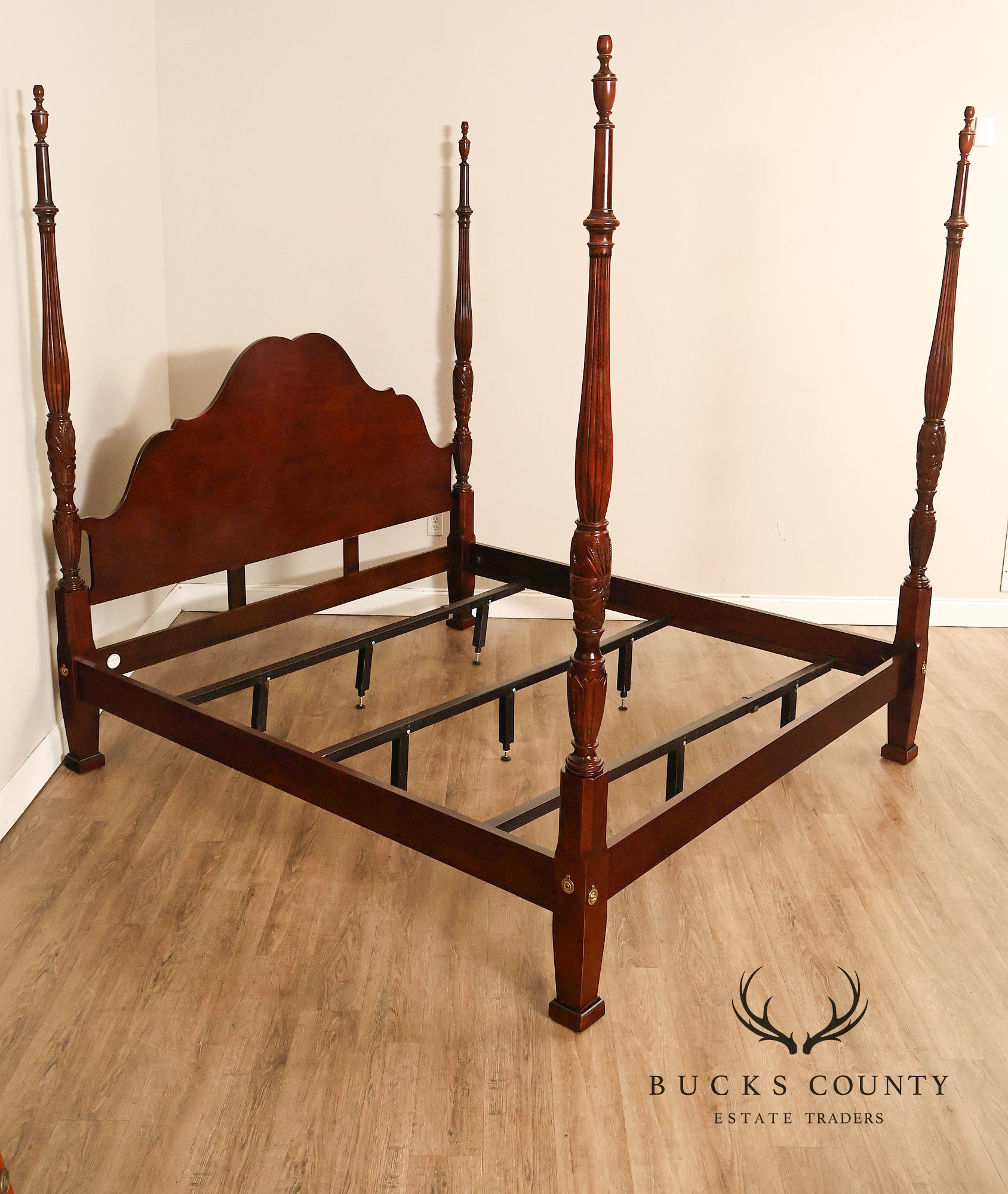 Century Furniture King Size Cherry Poster Bed