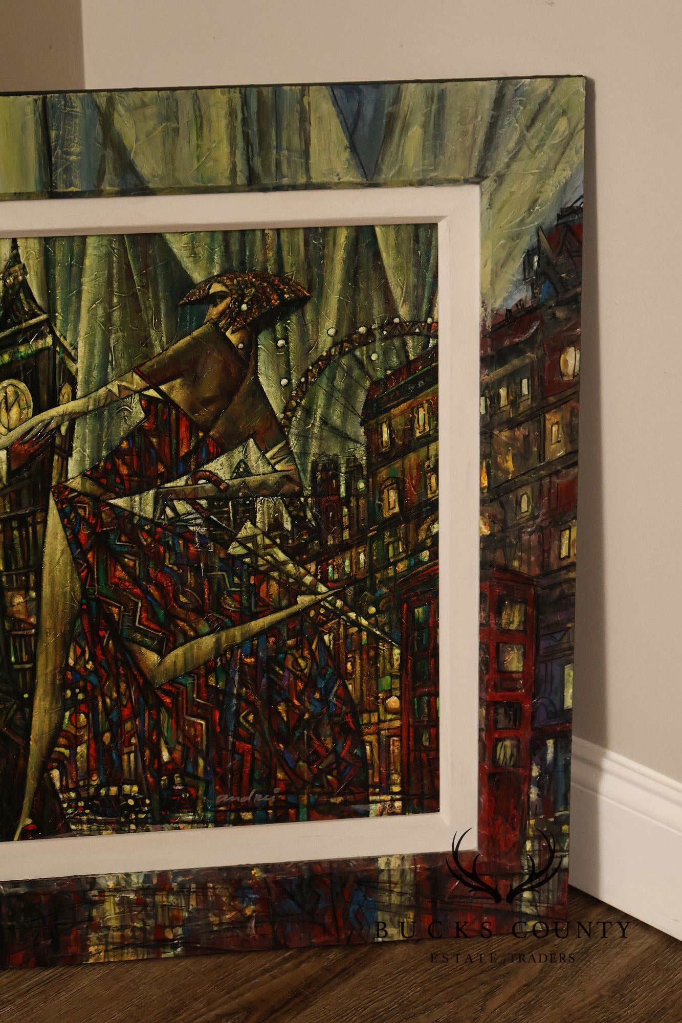 Andrei Protsouk Hand-Embellished Print, 'London Time'